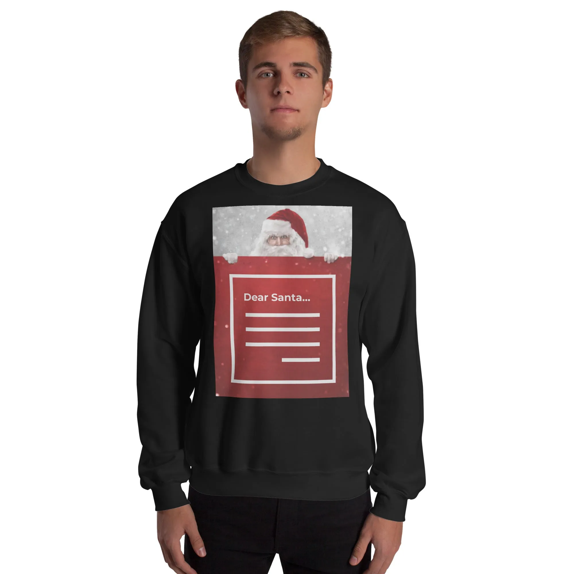 Dear Santa Christmas Sweatshirt (Glamourange Christmas Sweatshirt Men)