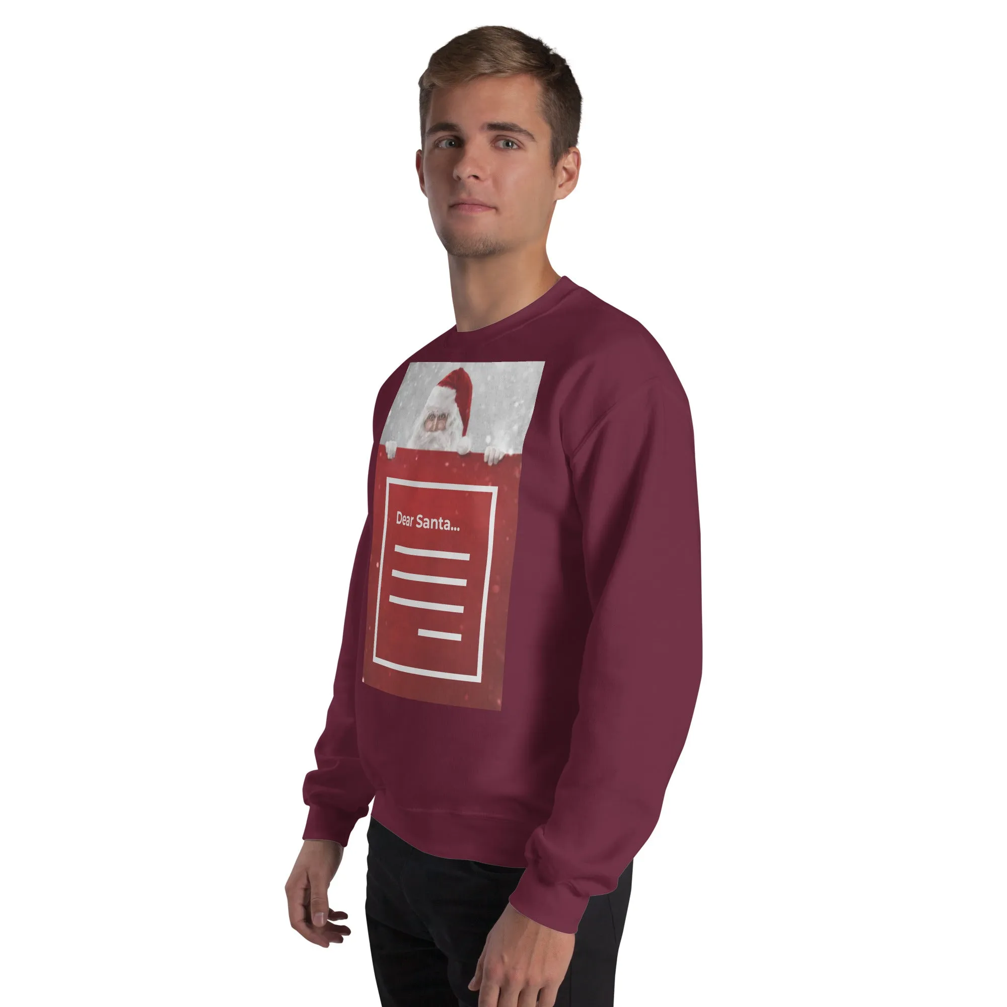 Dear Santa Christmas Sweatshirt (Glamourange Christmas Sweatshirt Men)
