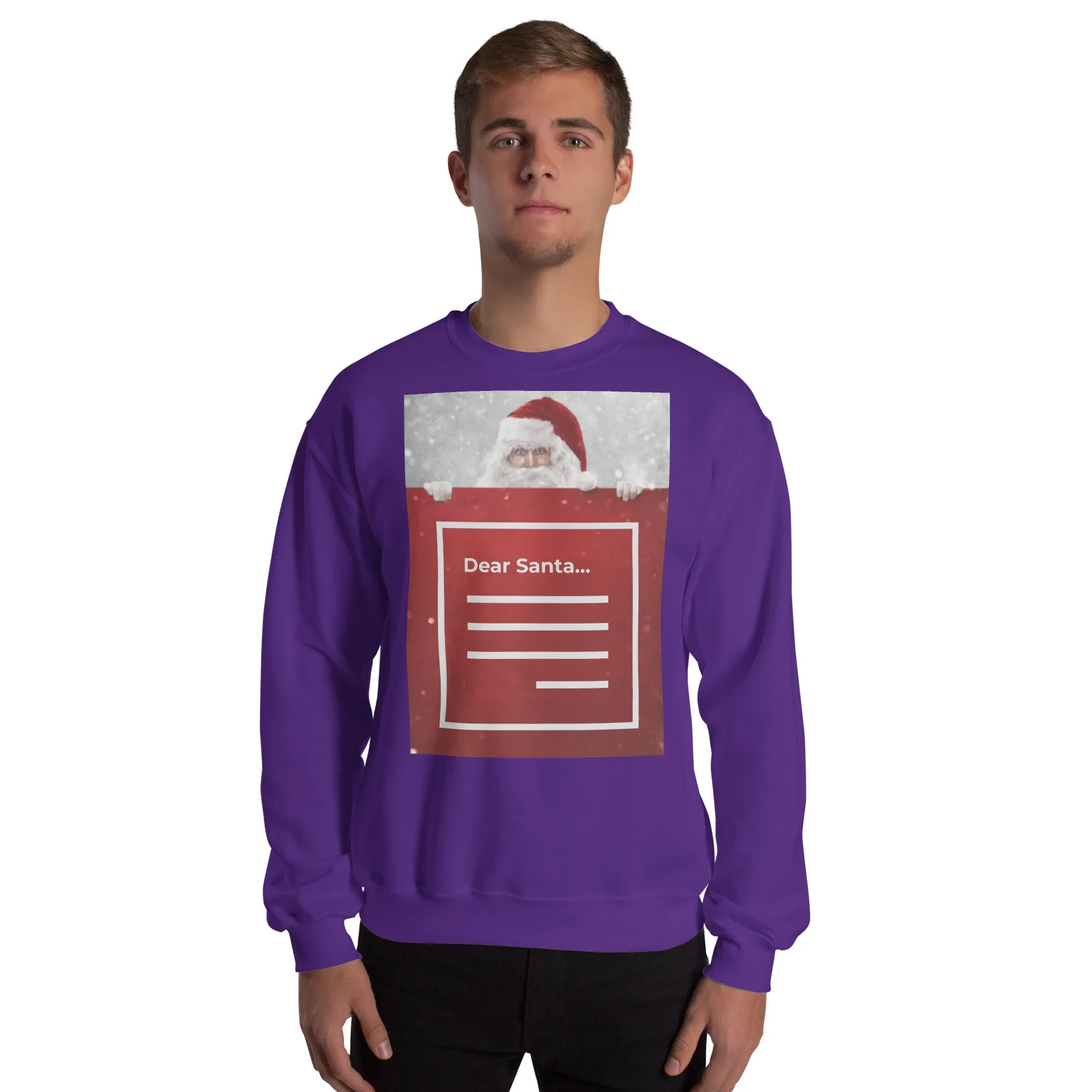 Dear Santa Christmas Sweatshirt (Glamourange Christmas Sweatshirt Men)