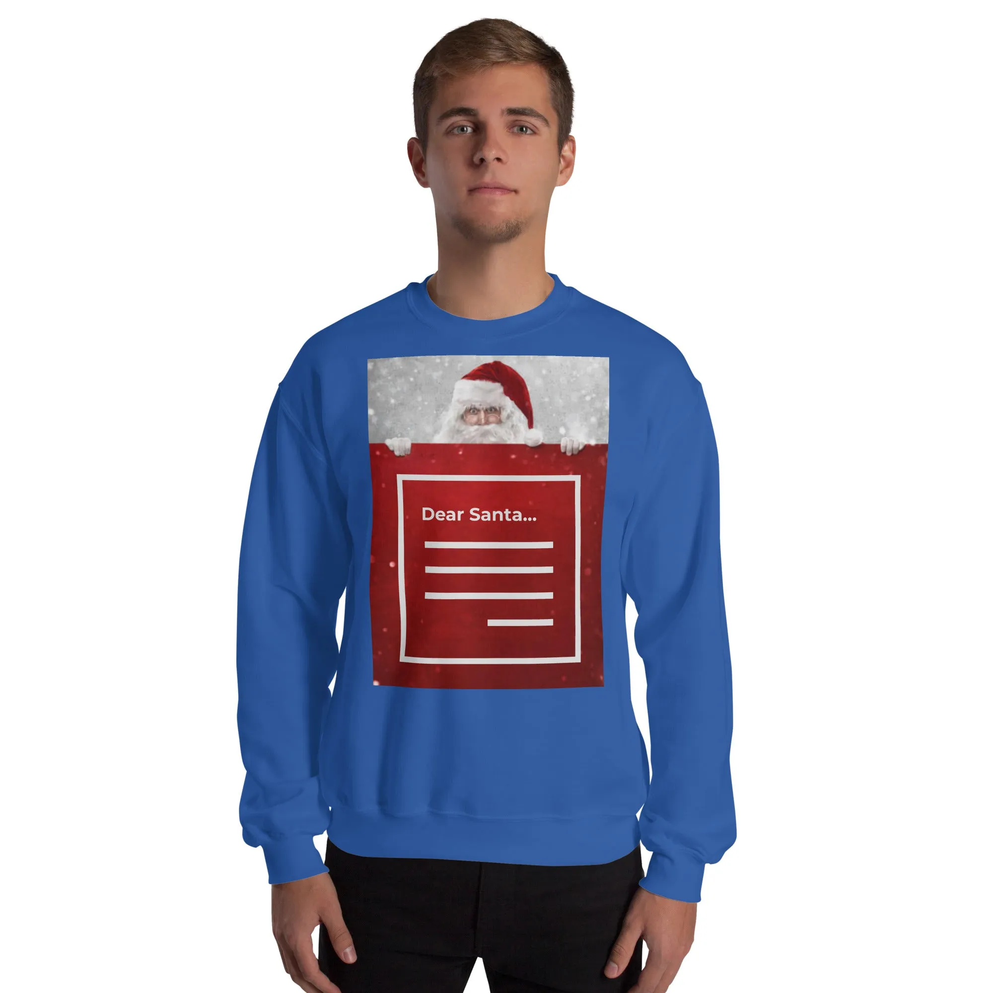 Dear Santa Christmas Sweatshirt (Glamourange Christmas Sweatshirt Men)