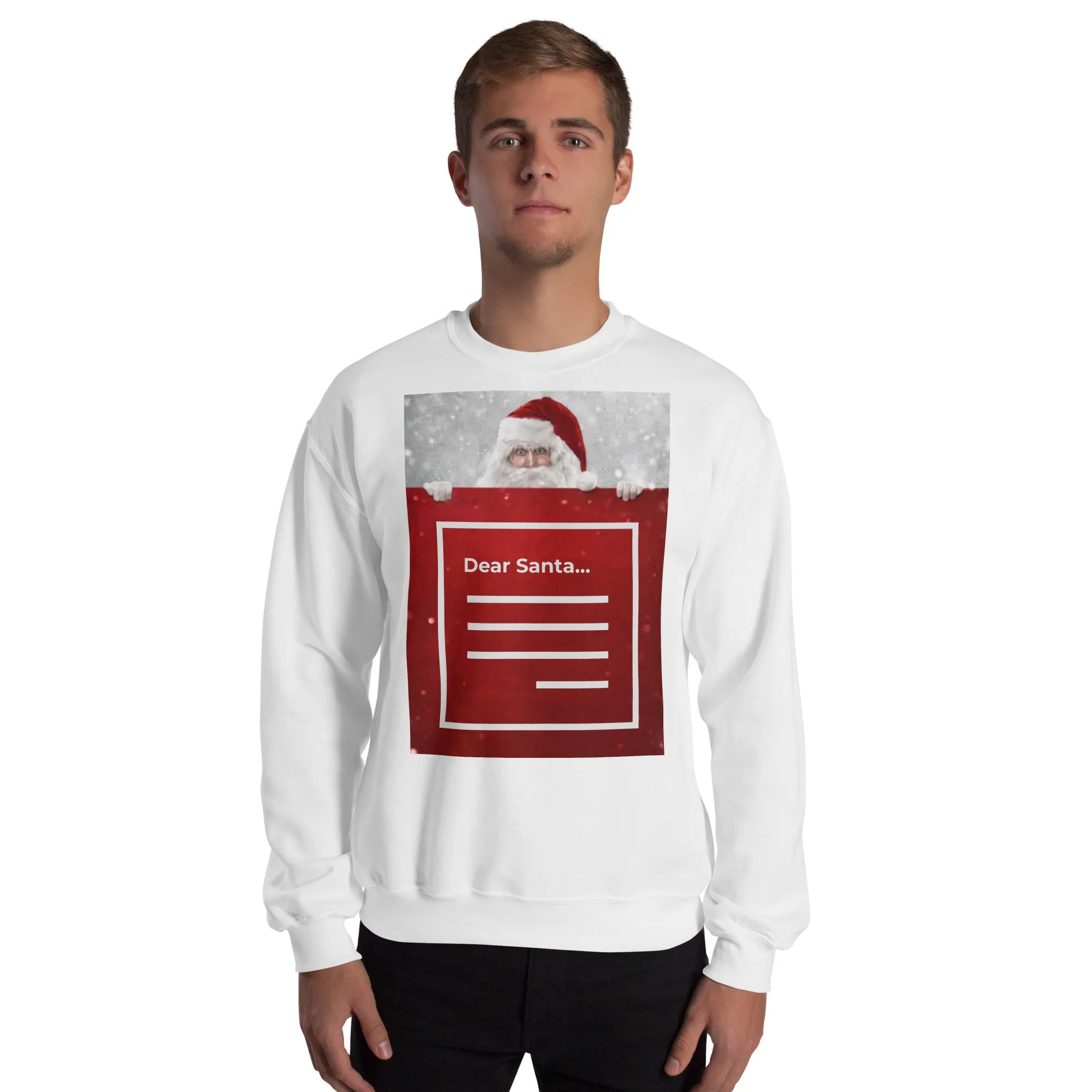 Dear Santa Christmas Sweatshirt (Glamourange Christmas Sweatshirt Men)