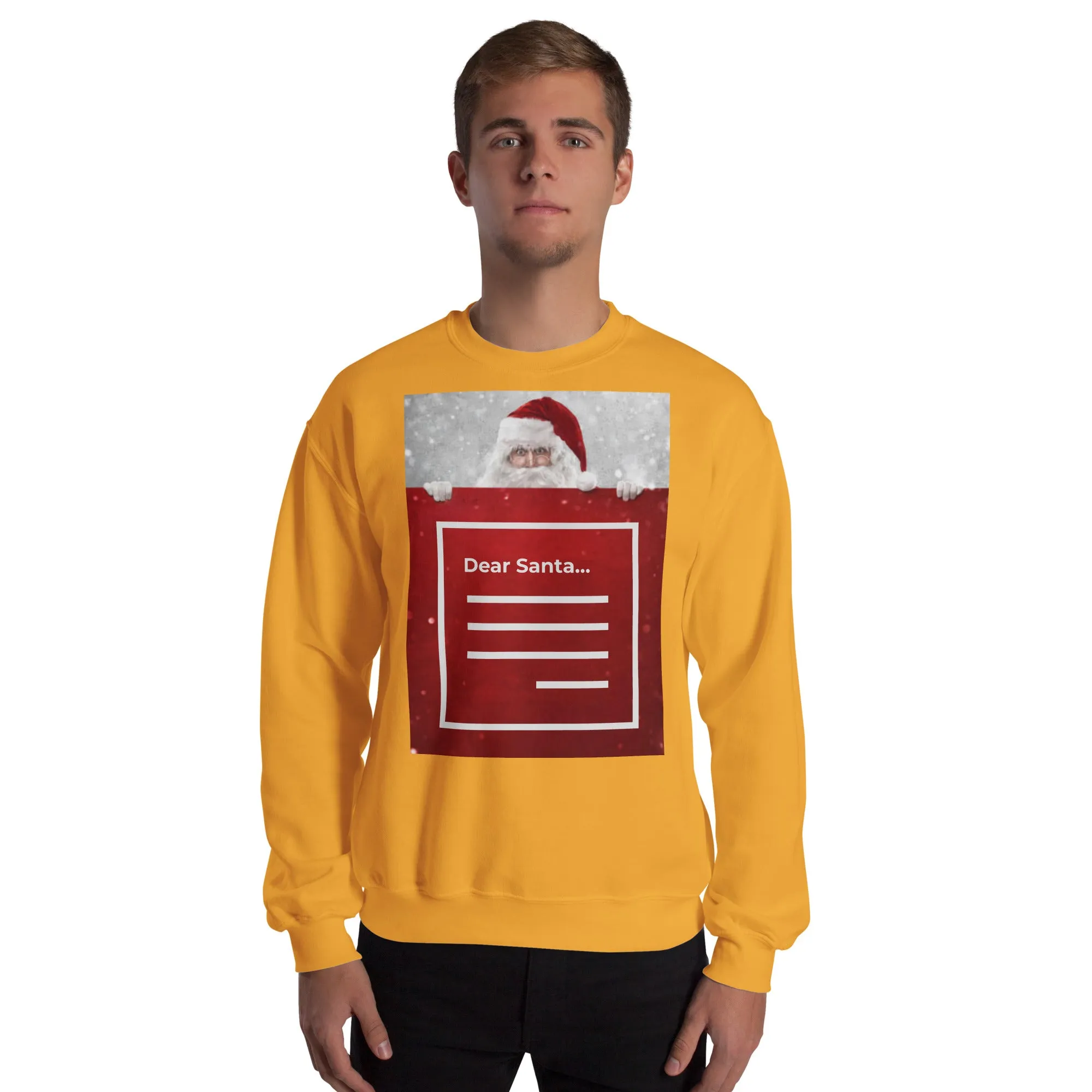 Dear Santa Christmas Sweatshirt (Glamourange Christmas Sweatshirt Men)