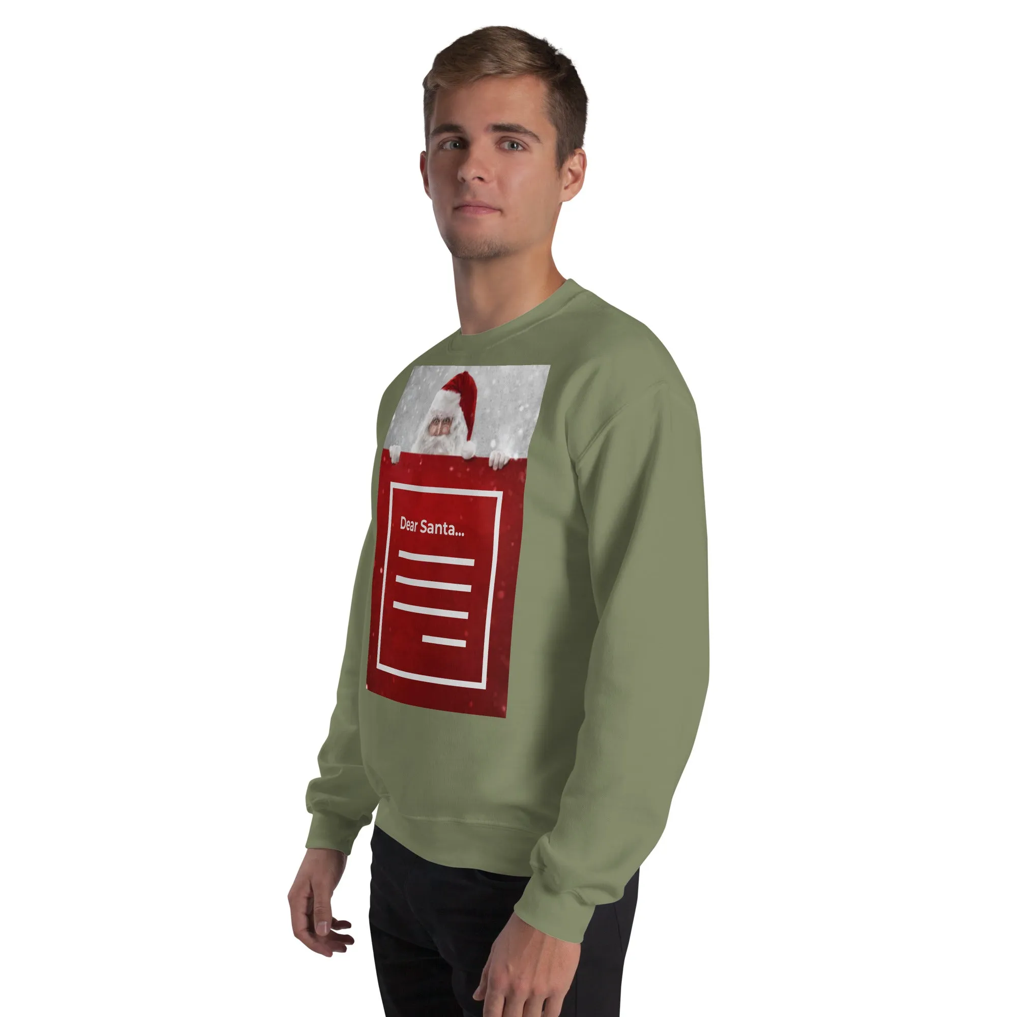 Dear Santa Christmas Sweatshirt (Glamourange Christmas Sweatshirt Men)