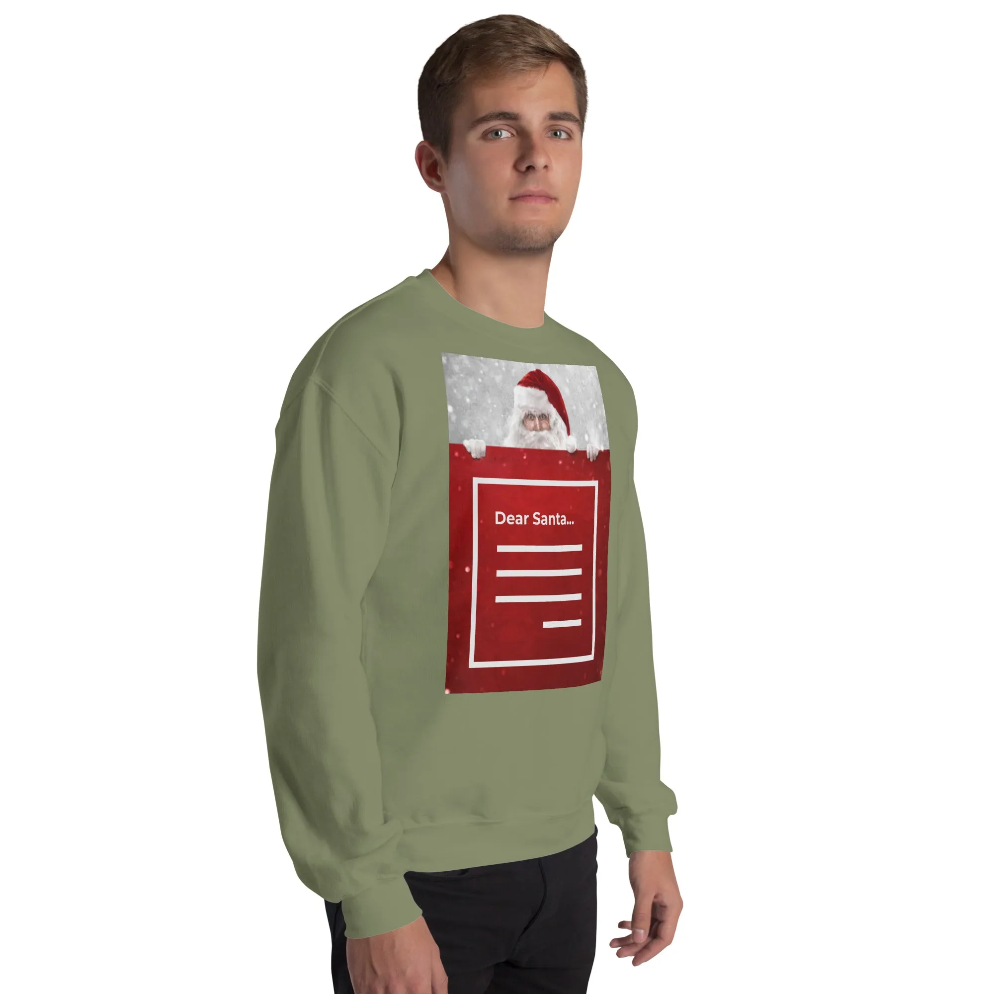 Dear Santa Christmas Sweatshirt (Glamourange Christmas Sweatshirt Men)
