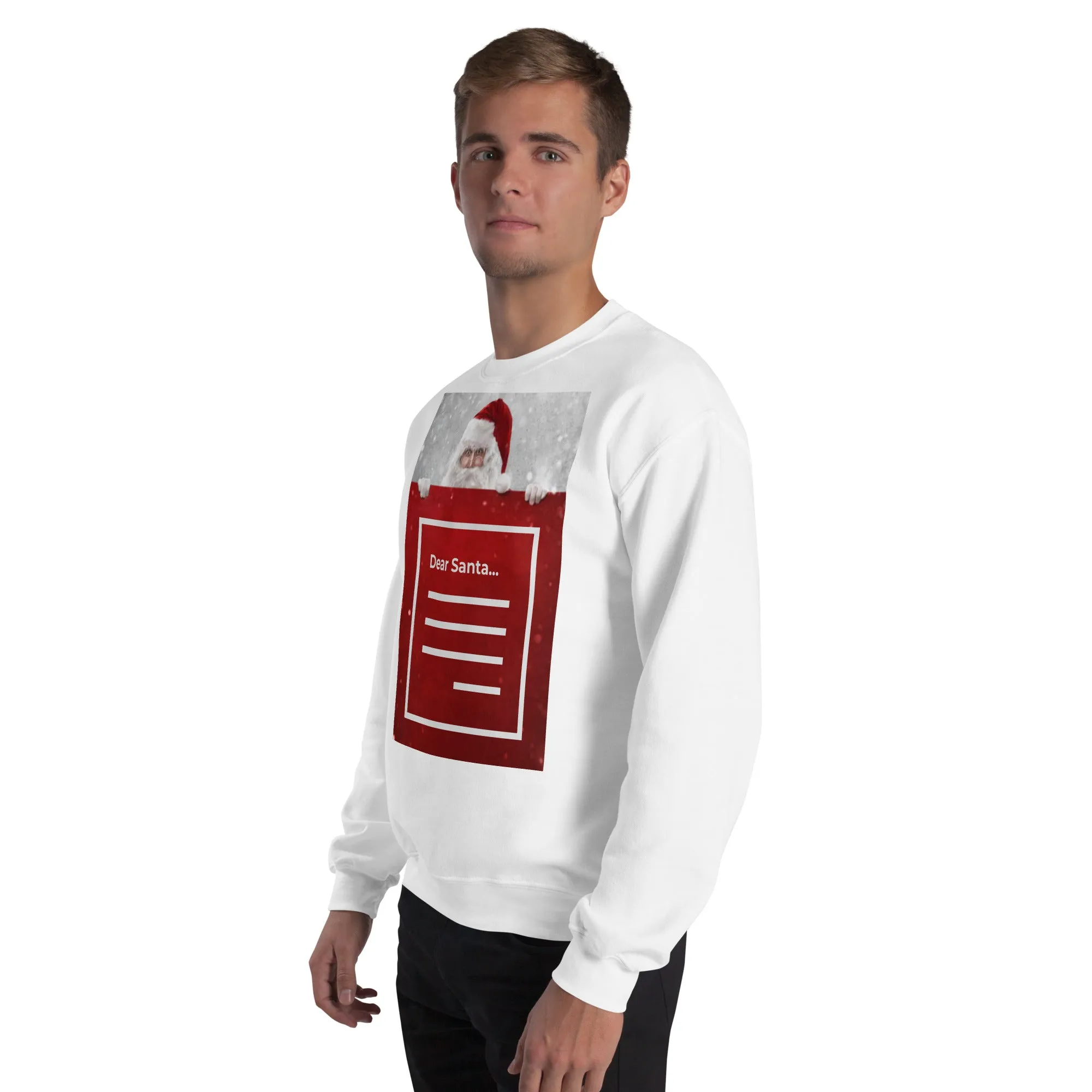 Dear Santa Christmas Sweatshirt (Glamourange Christmas Sweatshirt Men)