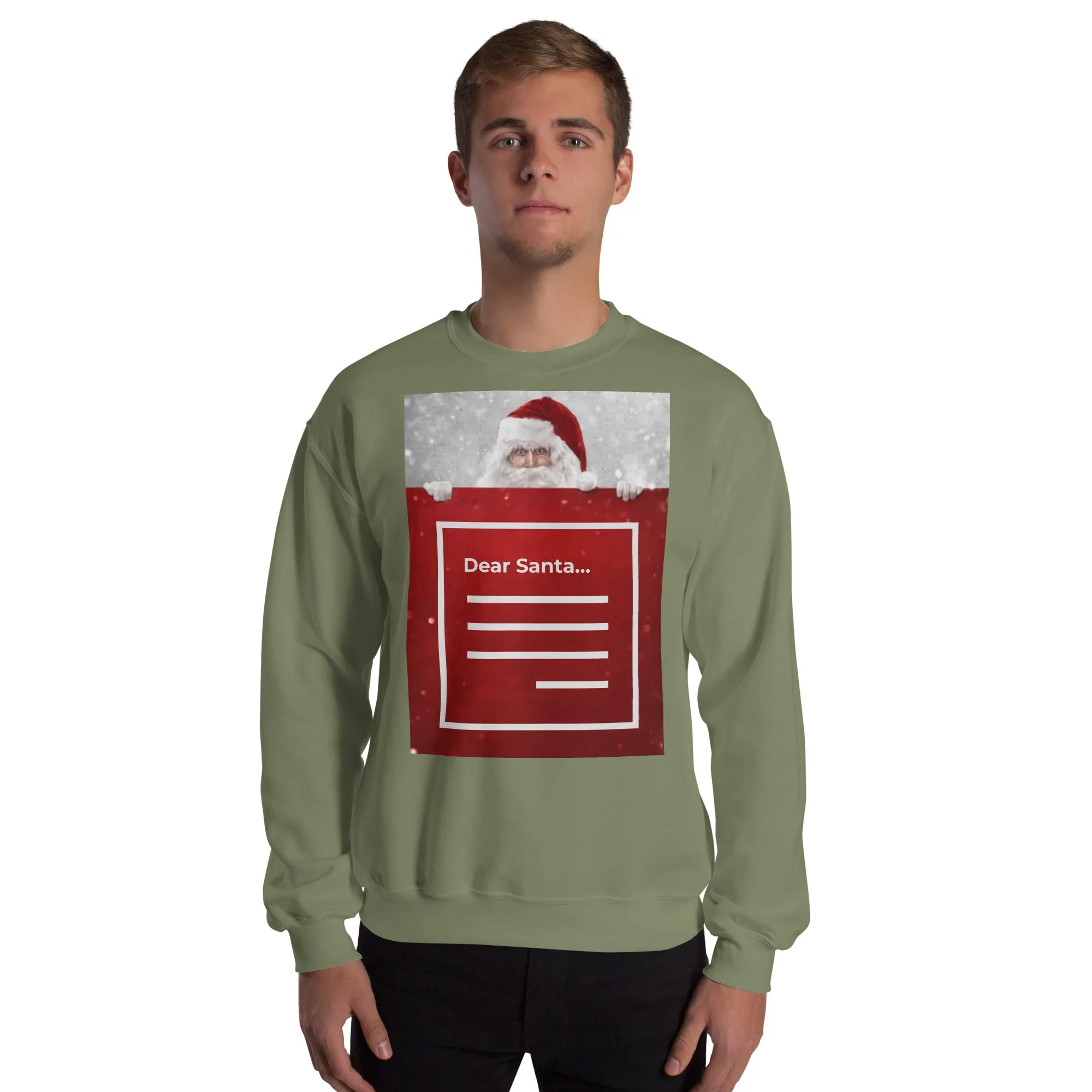Dear Santa Christmas Sweatshirt (Glamourange Christmas Sweatshirt Men)