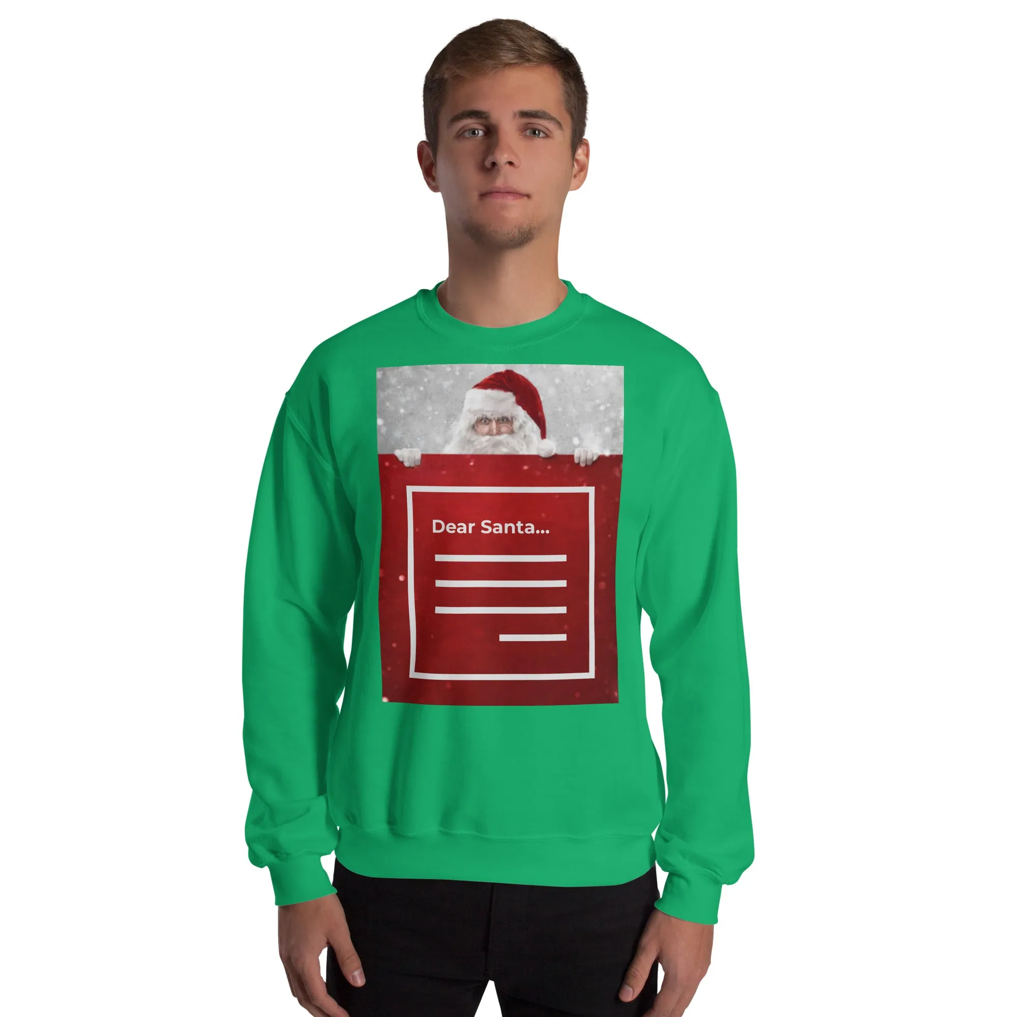 Dear Santa Christmas Sweatshirt (Glamourange Christmas Sweatshirt Men)