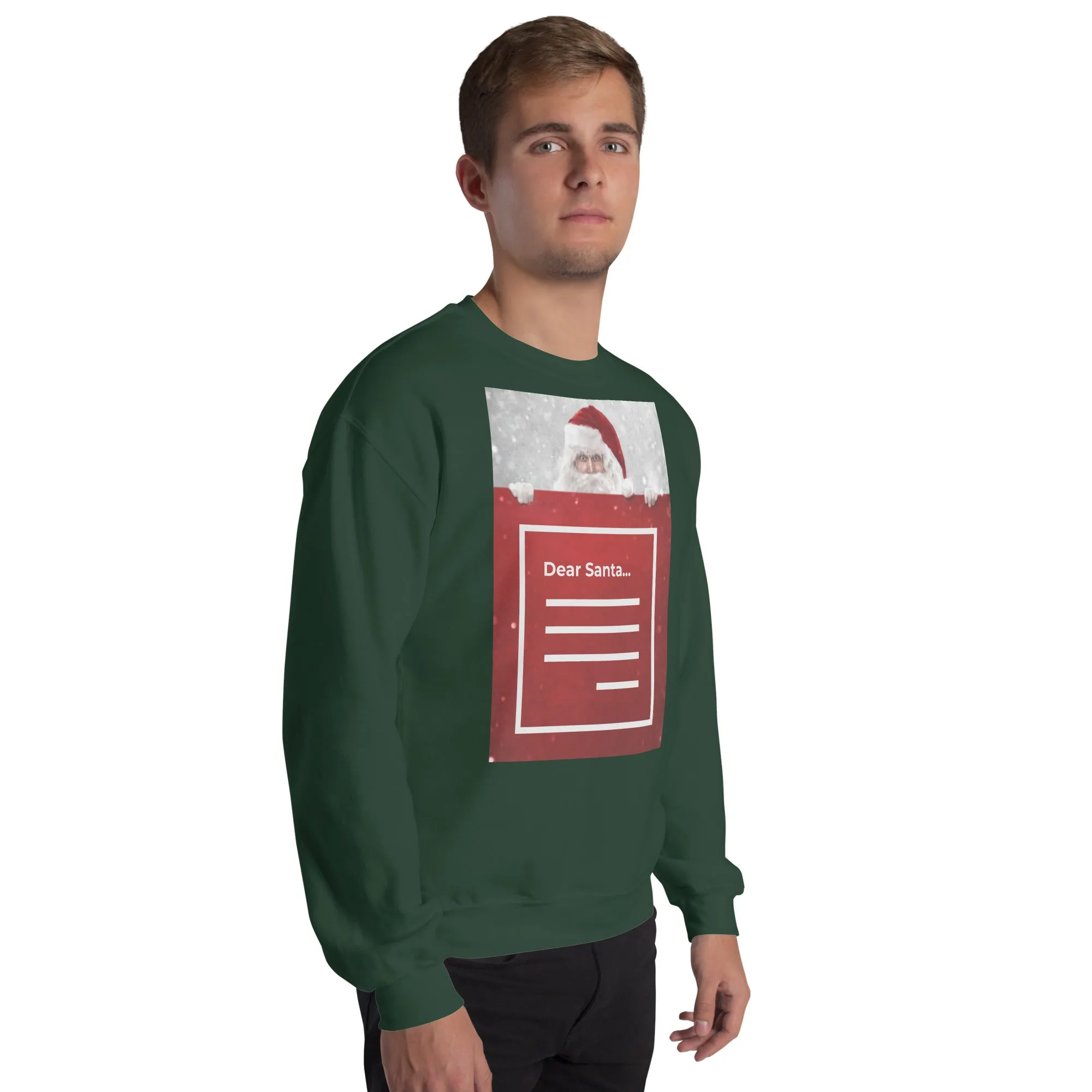 Dear Santa Christmas Sweatshirt (Glamourange Christmas Sweatshirt Men)