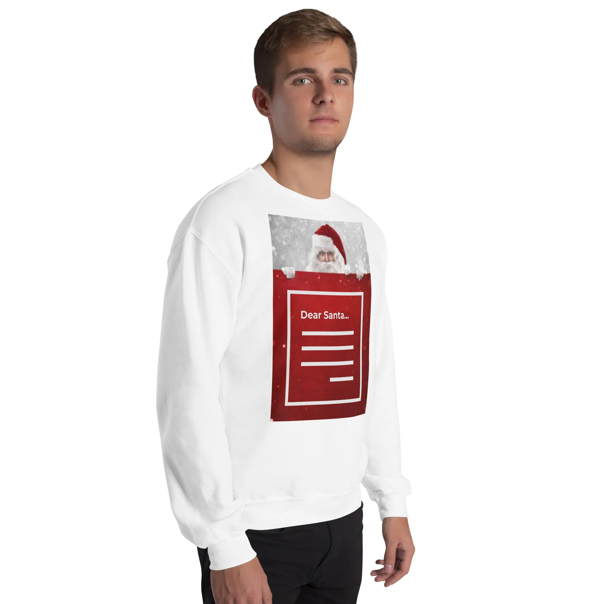 Dear Santa Christmas Sweatshirt (Glamourange Christmas Sweatshirt Men)