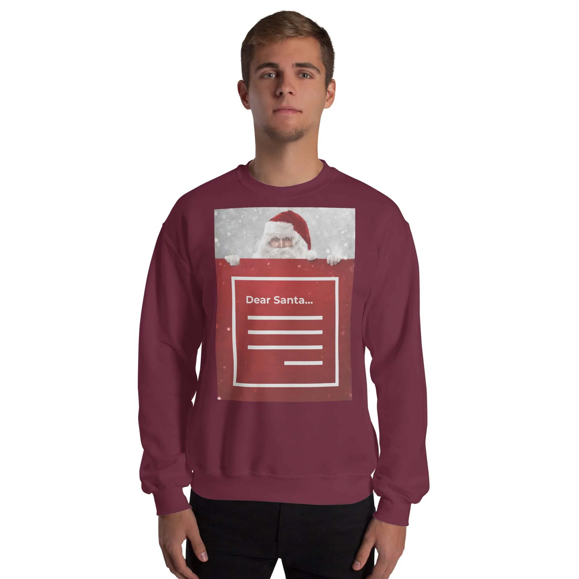 Dear Santa Christmas Sweatshirt (Glamourange Christmas Sweatshirt Men)