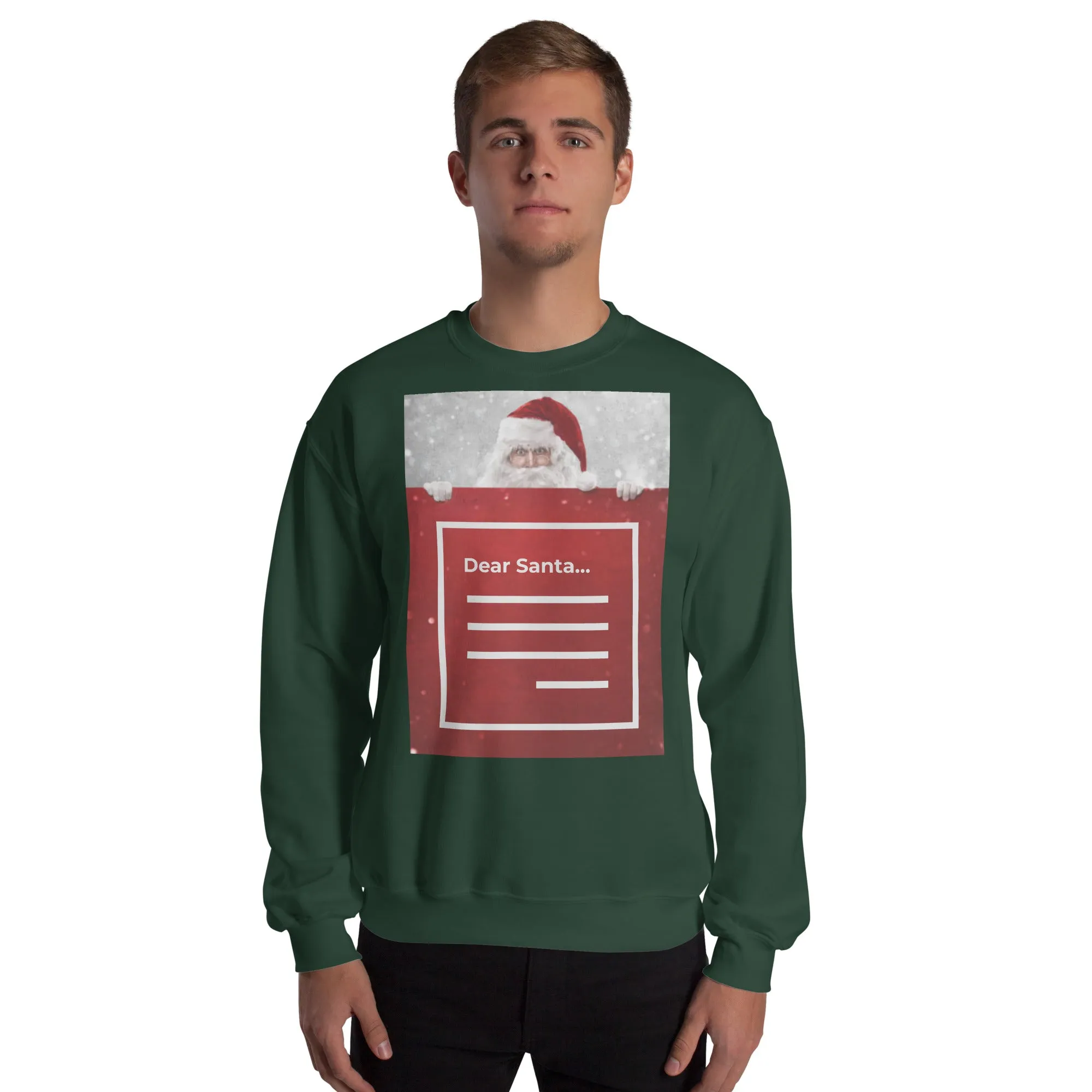 Dear Santa Christmas Sweatshirt (Glamourange Christmas Sweatshirt Men)