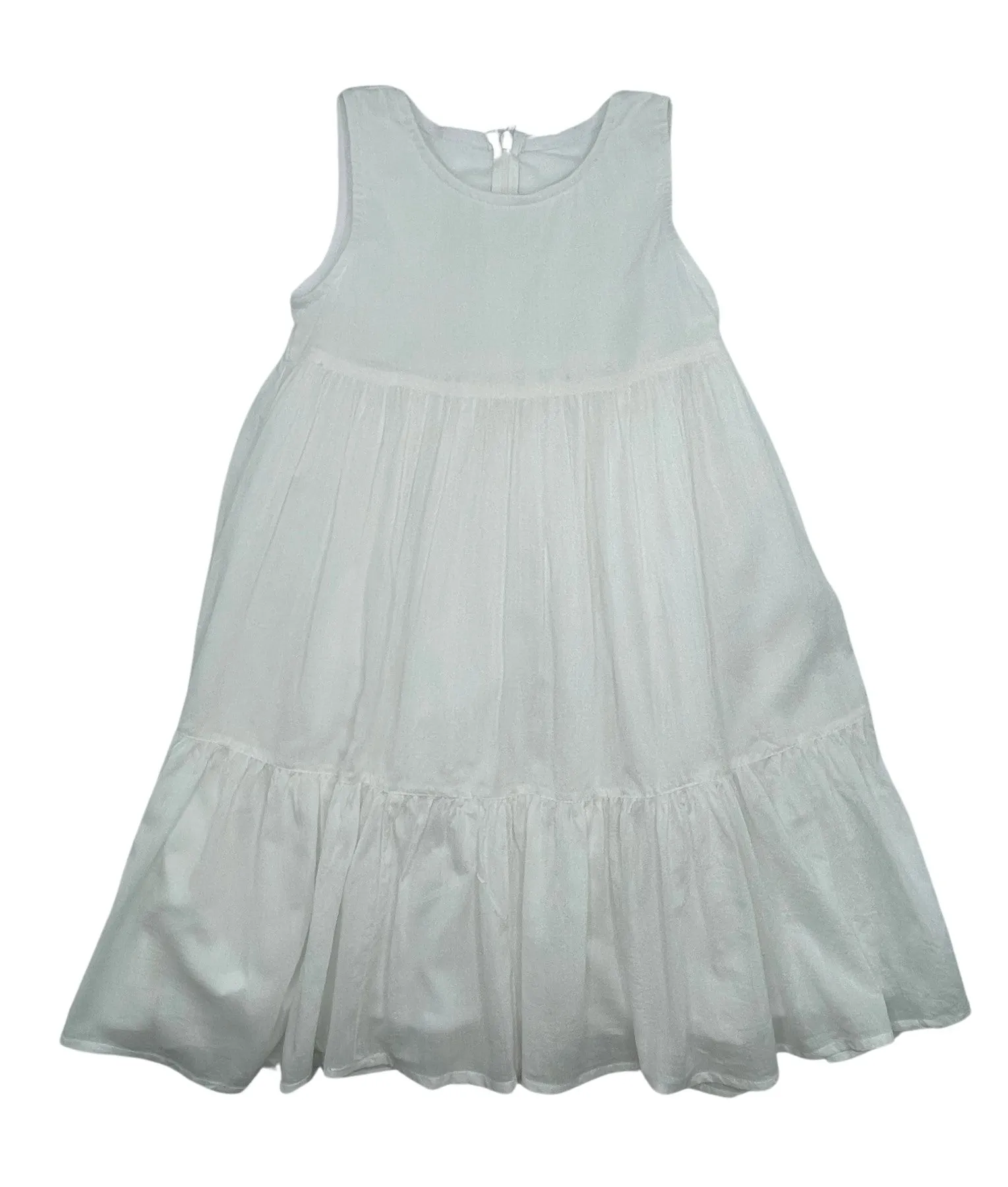 dress linen jumper with embroidered cardigan - ivory