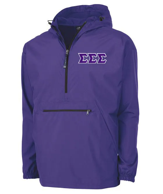 Embroidered Pack and Go Pullover