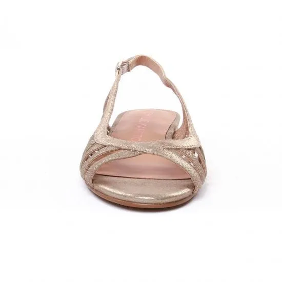 Emilie Karston Women's Lune Ballerina Sandals- Gold