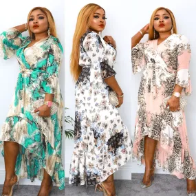 Emma Floaty Midi Wrap Dress