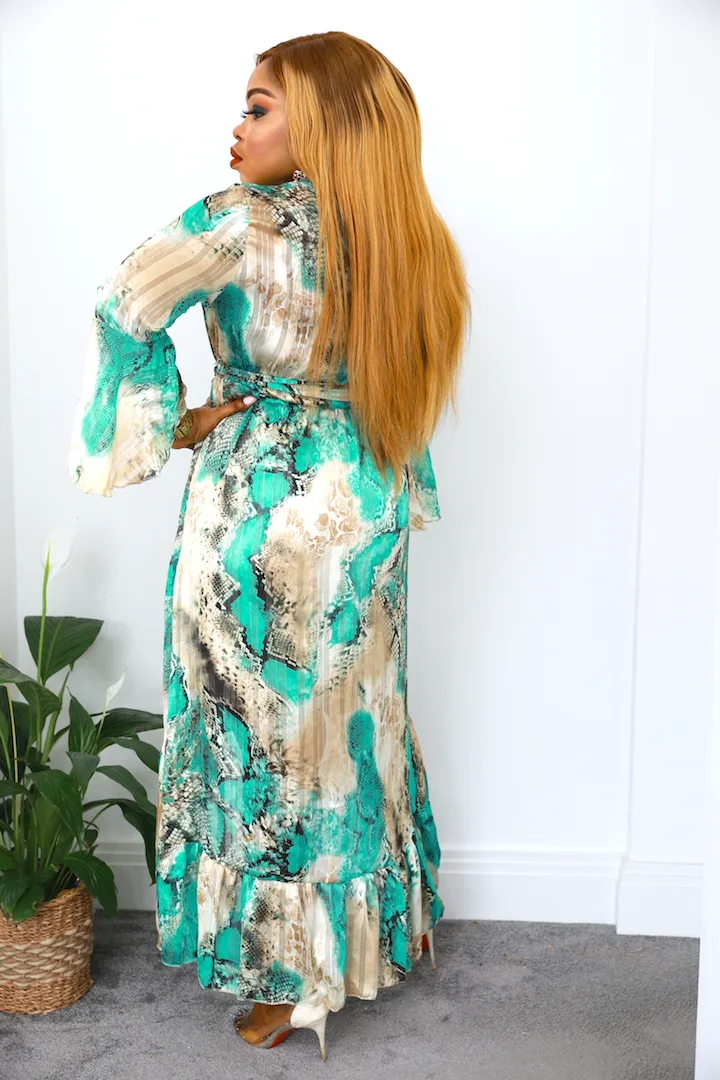Emma Floaty Midi Wrap Dress