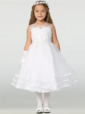 FIRST COMMUNION DRESS SP706, SIZE 8