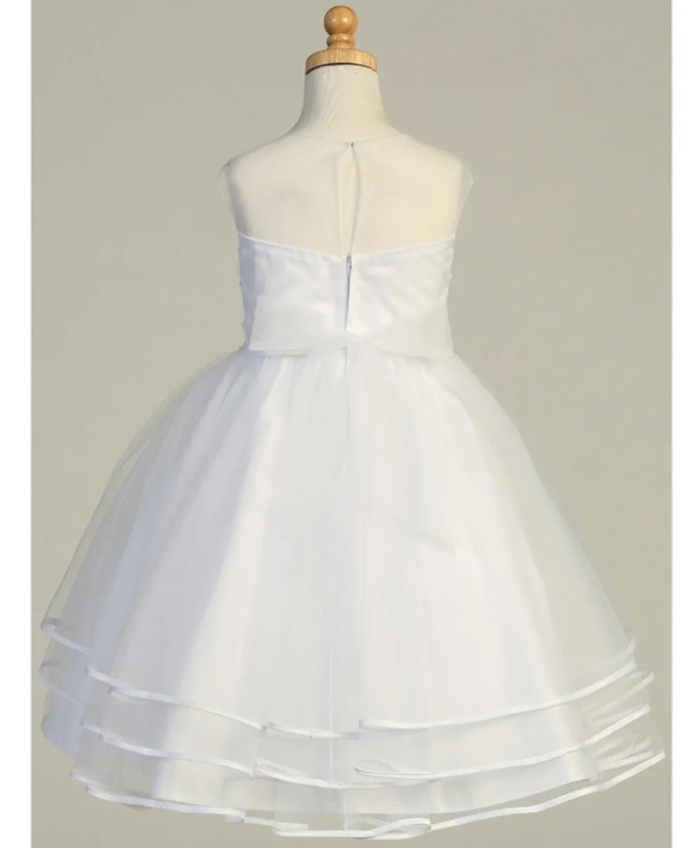 FIRST COMMUNION DRESS SP706, SIZE 8