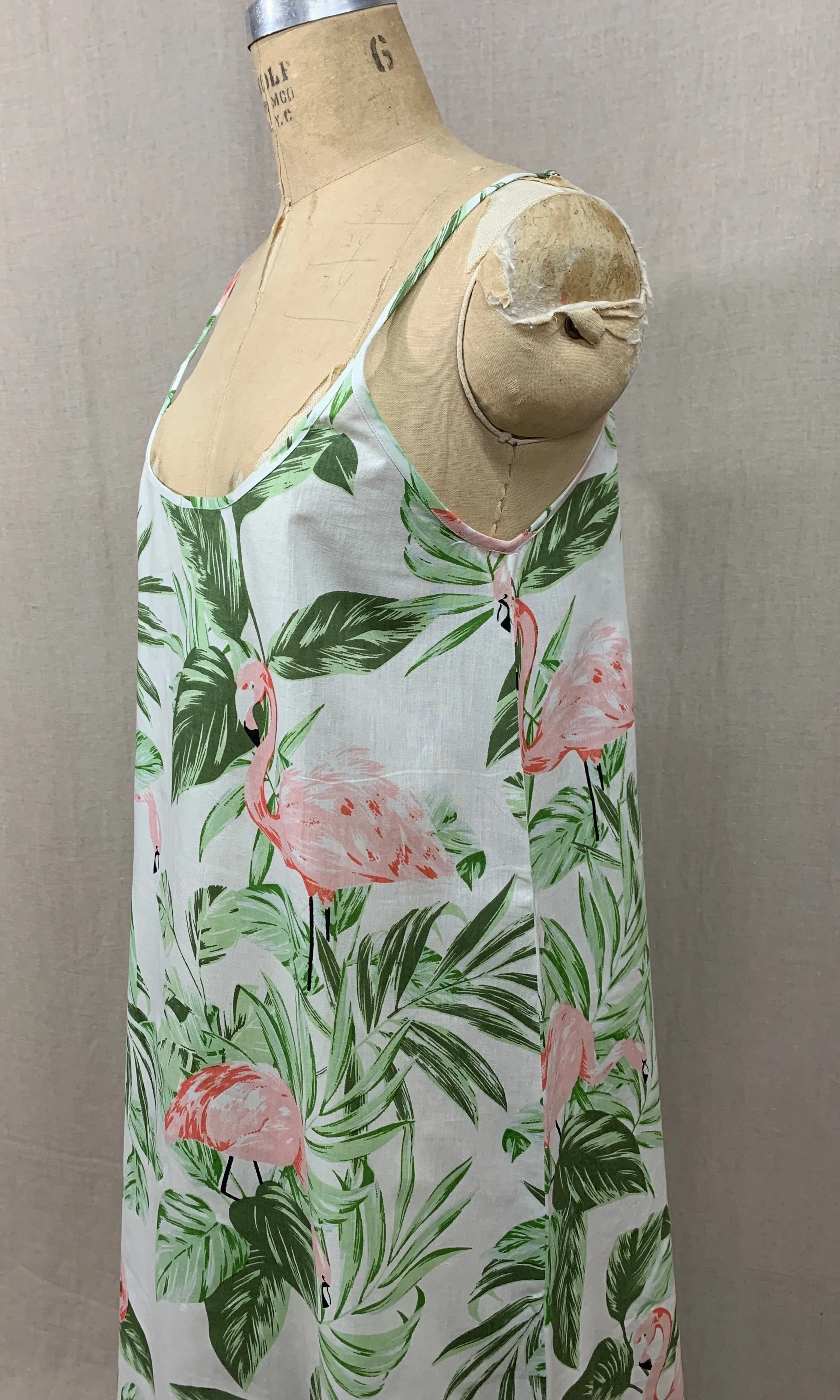 Flamingo Cotton Sundress - Gown