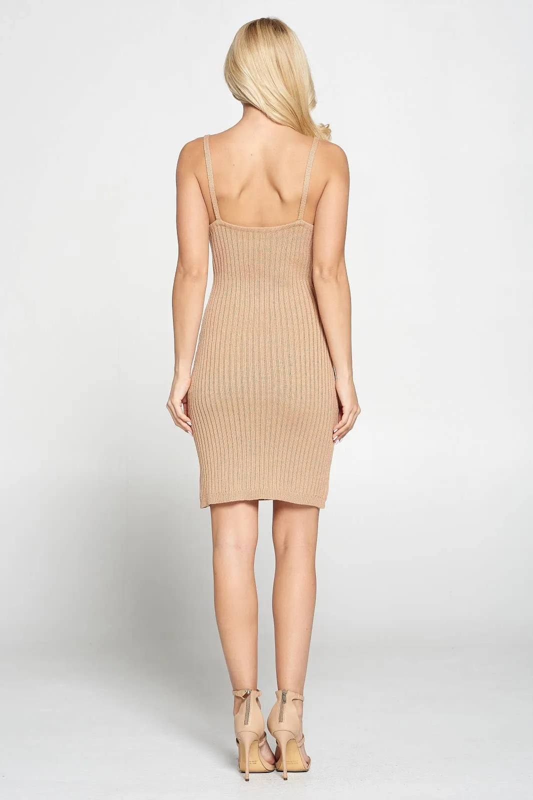 Fore Collection Sleeveless Sweater Dress