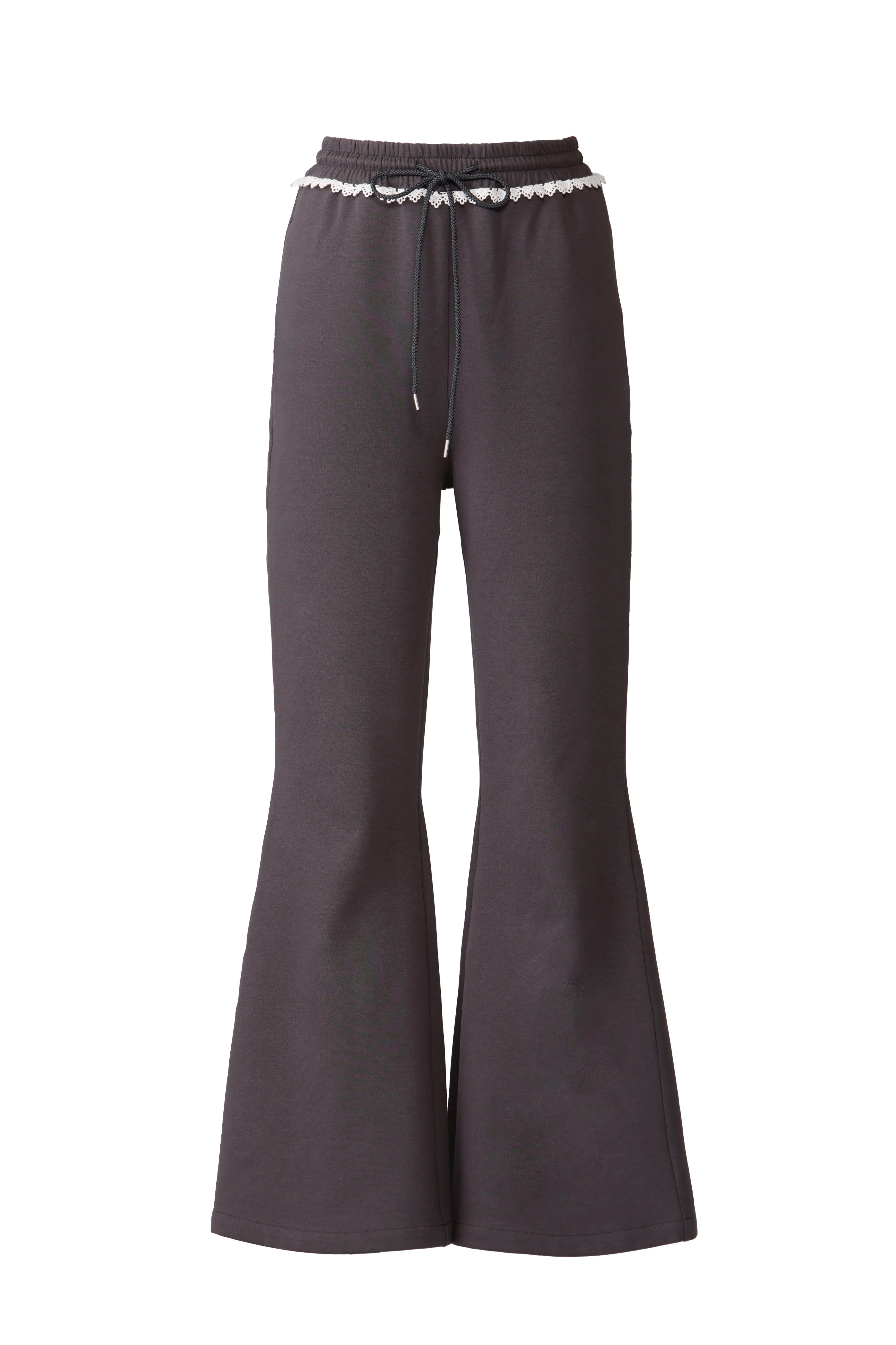 Frill skirt layered pants