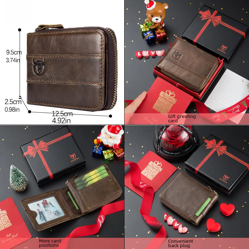 Genuine Top Layer Cowhide Leather Wallet