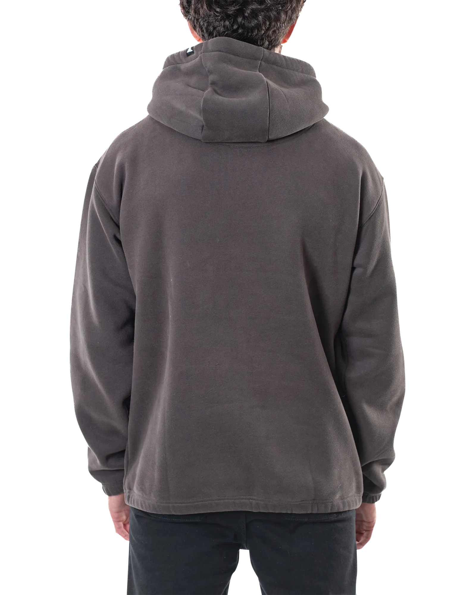 GRUNGE HOODIE - ASPHALT / BLACK RELAX