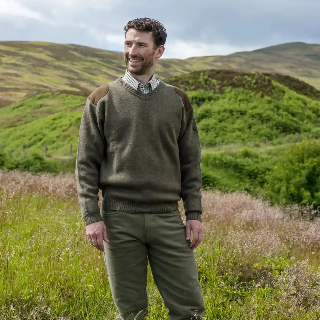 Hoggs Of Fife Melrose V-Neck Hunting Pullover