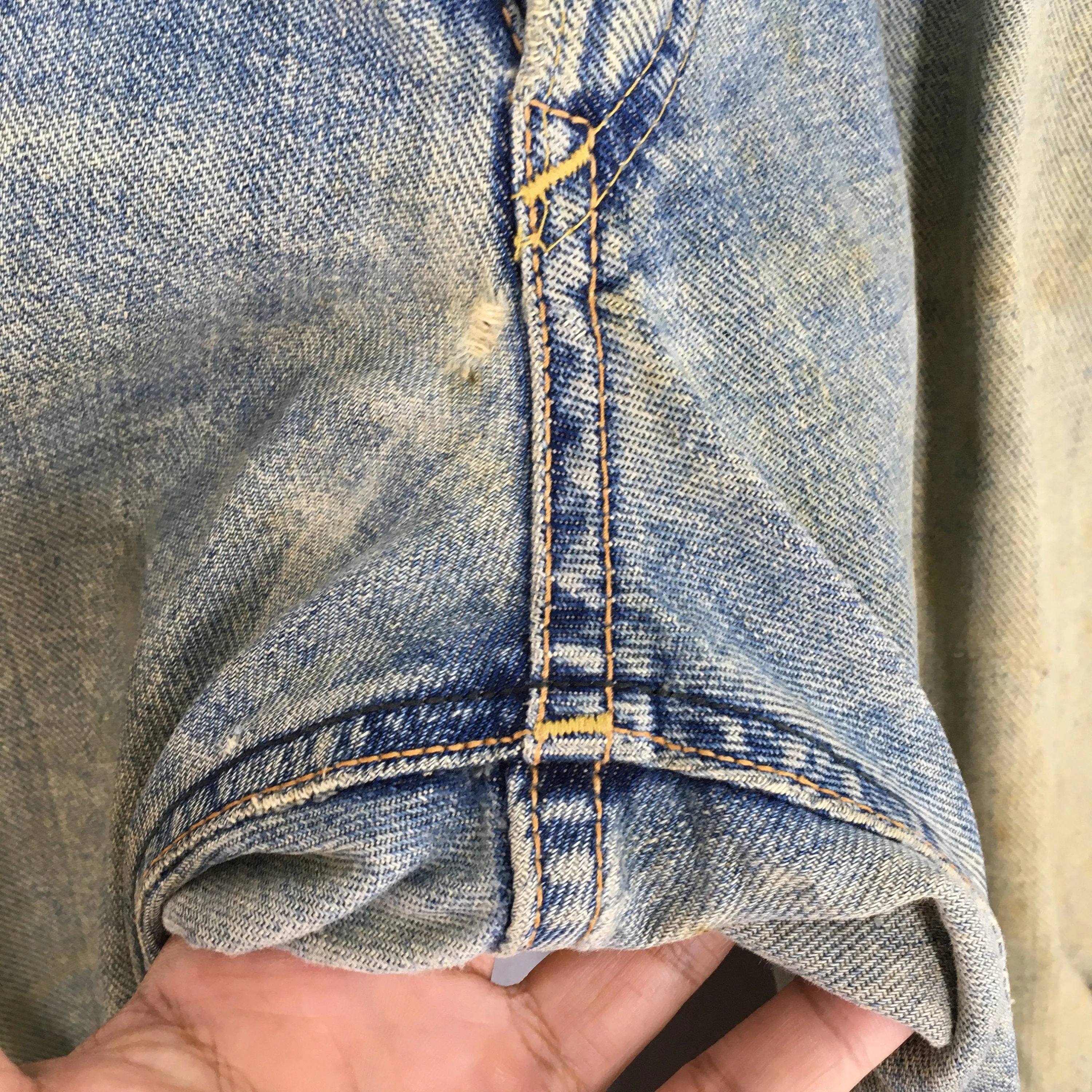 Lee Riders Faded Dirty Redline Jeans Size 31x29.5