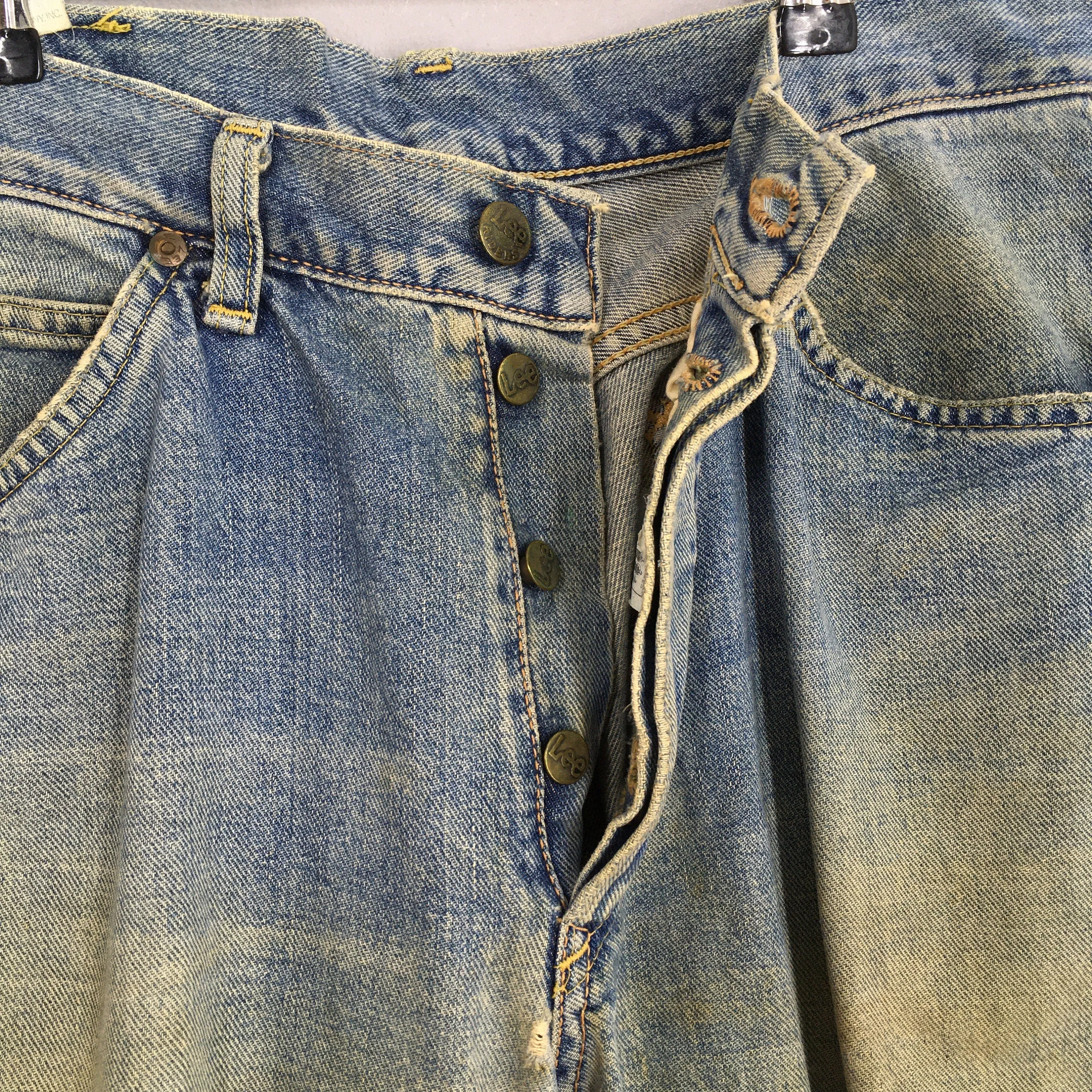 Lee Riders Faded Dirty Redline Jeans Size 31x29.5