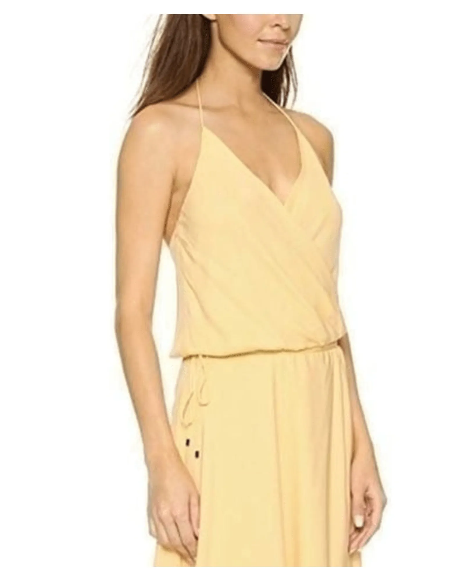 Lemon Drop Yellow Wrap Dress