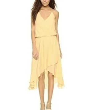 Lemon Drop Yellow Wrap Dress