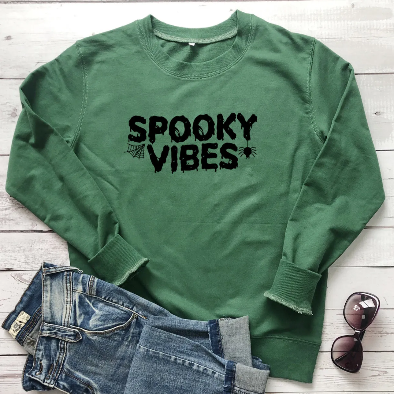 Letter Printing Women Round Neck Long Sleeve Sweatshirt Wholesale