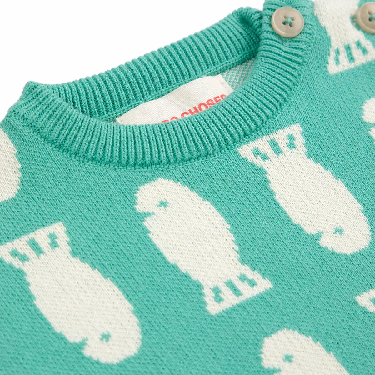 Lucky Fish Jacquard Baby Jumper by Bobo Choses