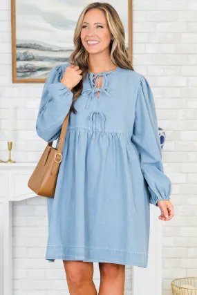 Matching Moments Dress, Light Denim