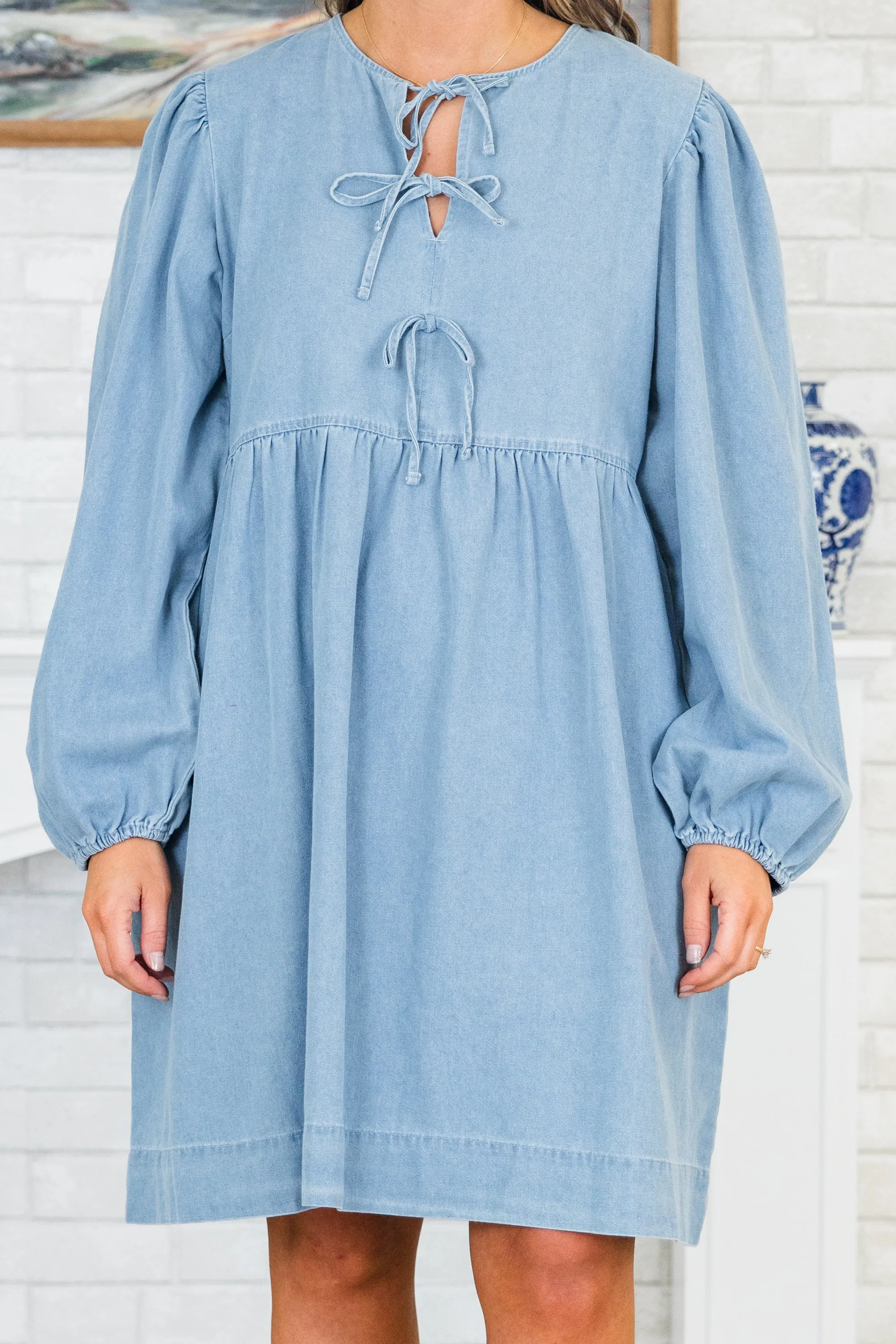 Matching Moments Dress, Light Denim