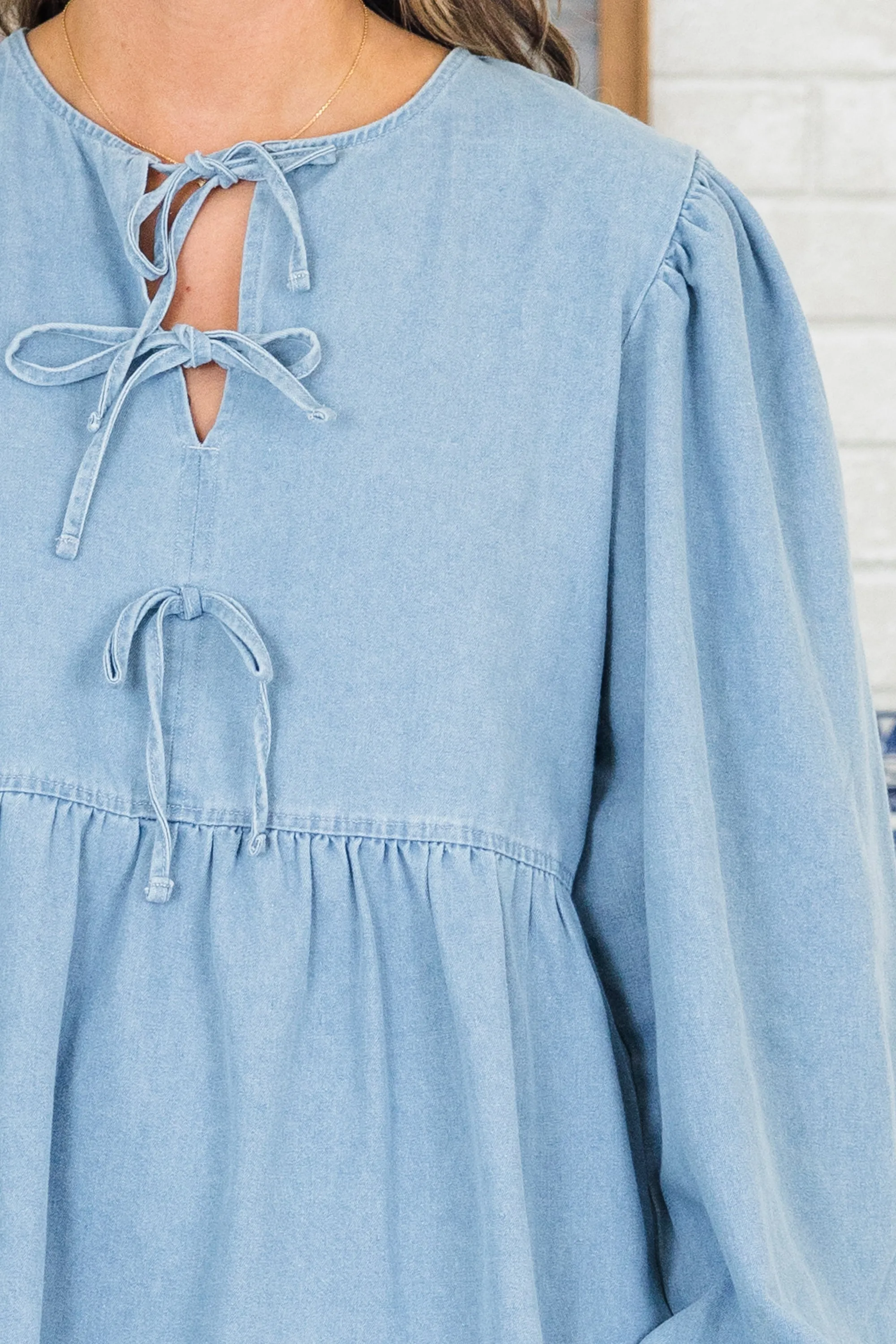 Matching Moments Dress, Light Denim