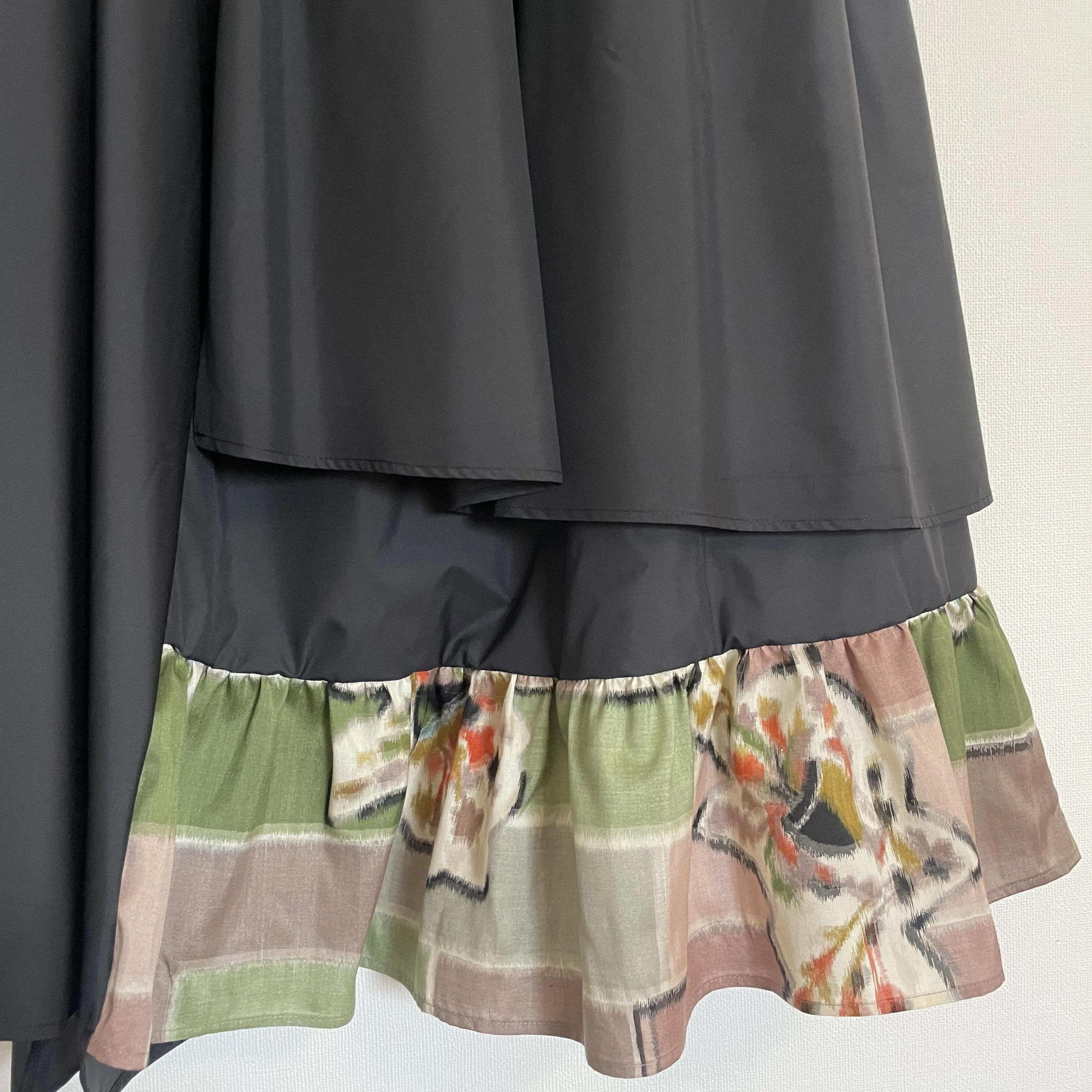 Meisen Layered Skirt Green Tea