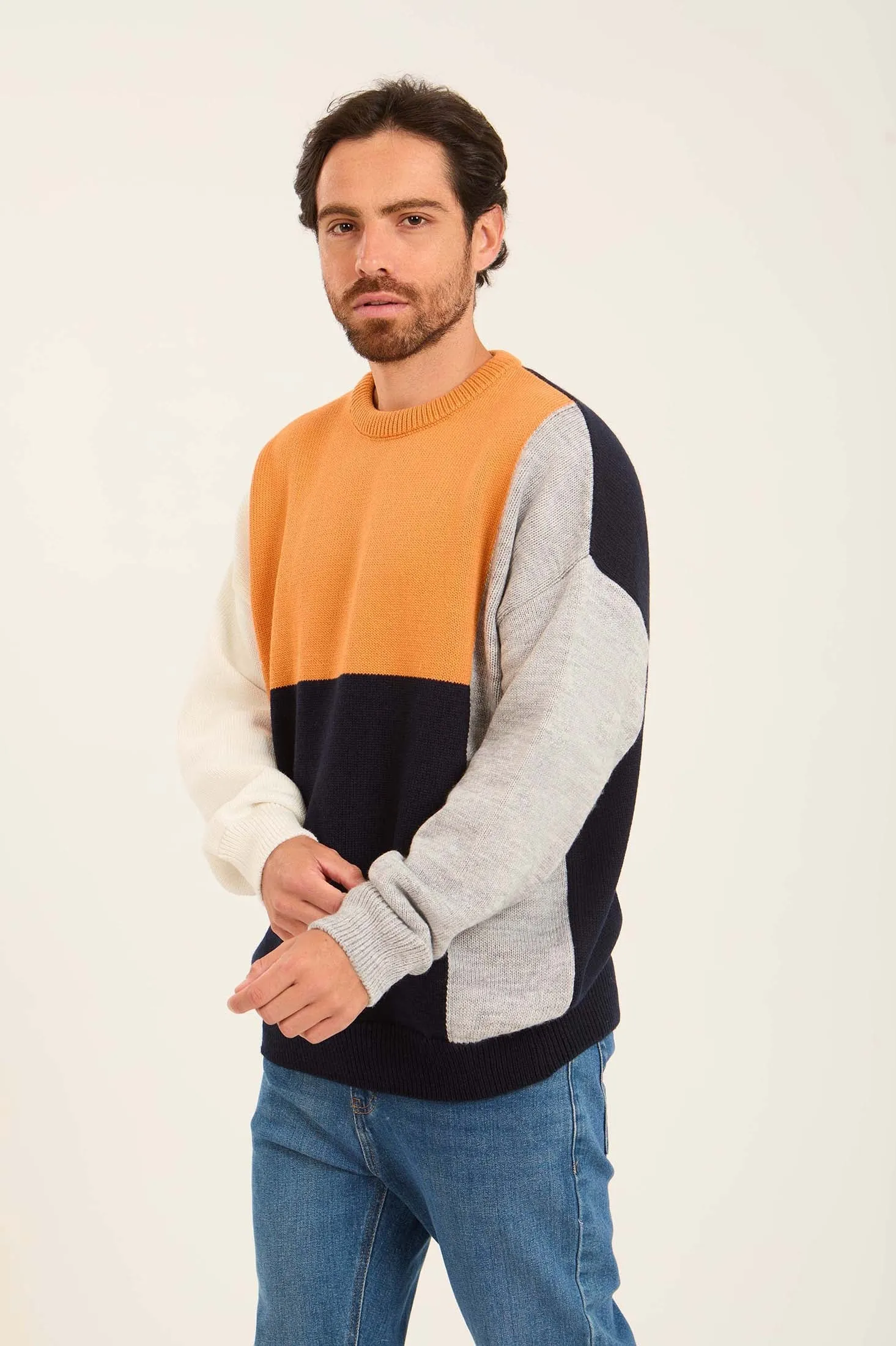 Men Pullover  Blocks Multicolor