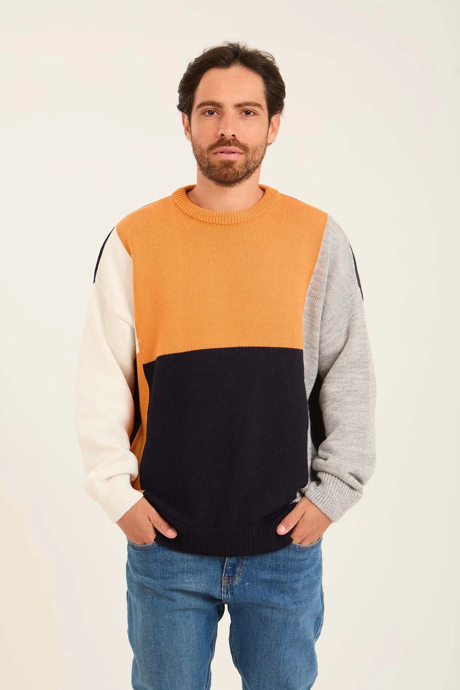 Men Pullover  Blocks Multicolor