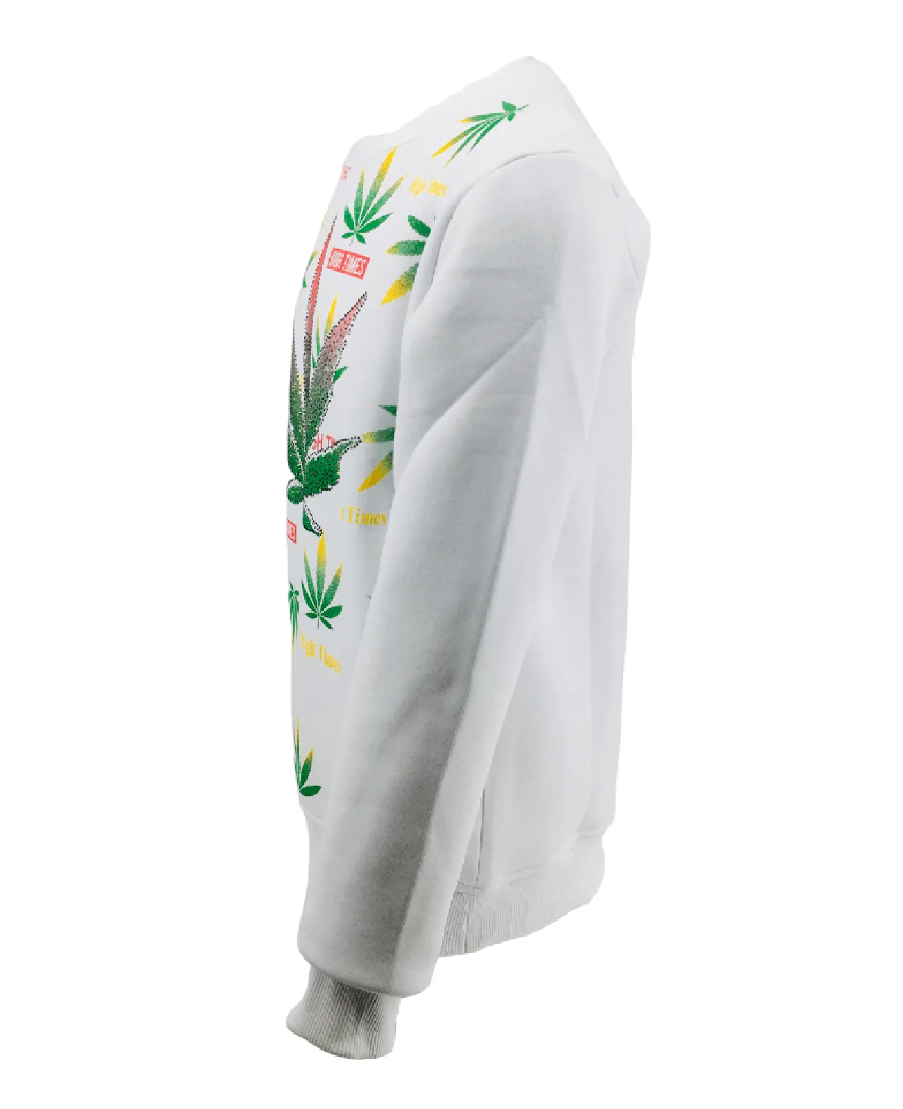 Mens Marijuana Leaves Sweatshirt Ganja Jumper Fleece Cannabis Sweater Knitwear Top UK S-2XL