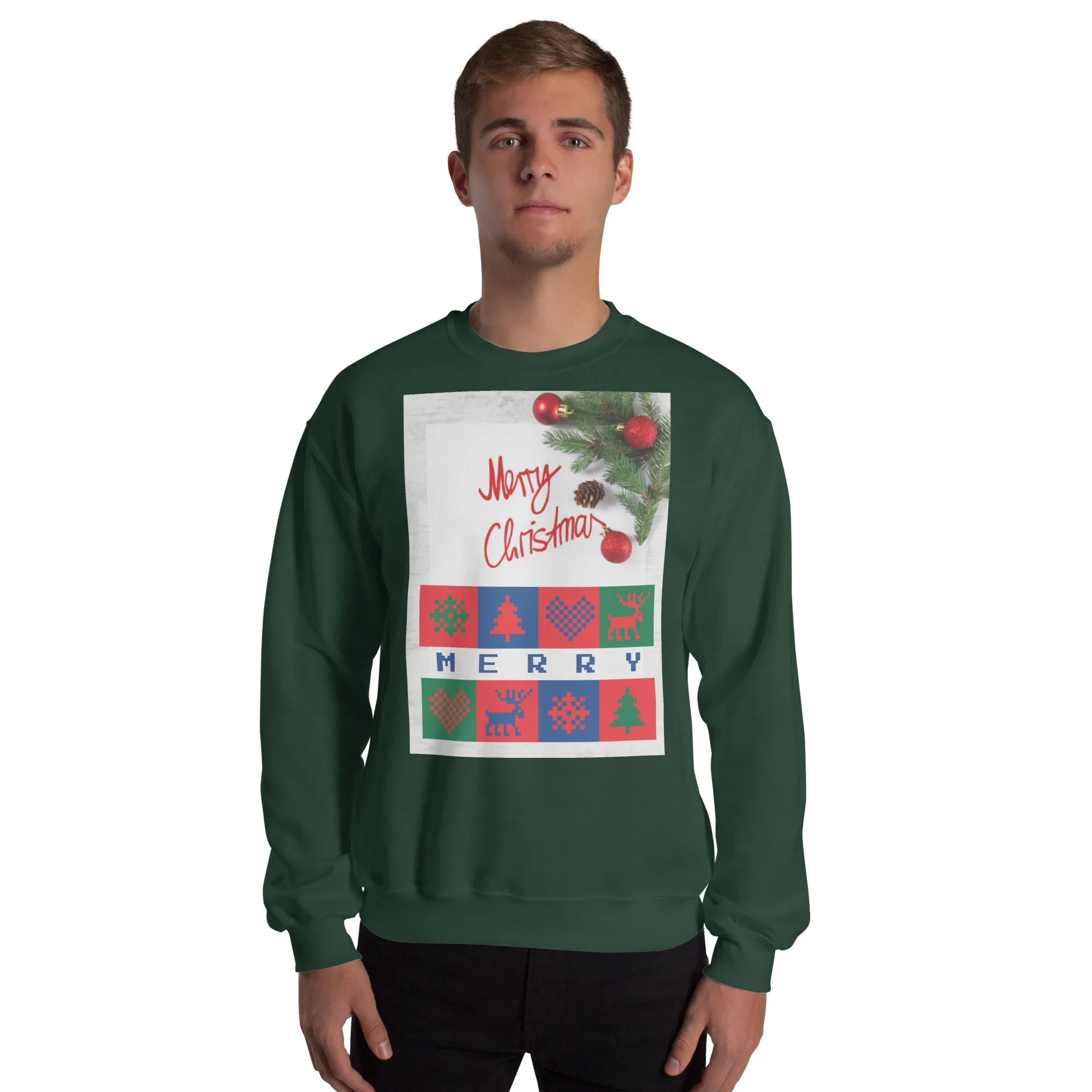 Merry Christmas Sweatshirt (Glamourange Christmas Sweatshirt Men)
