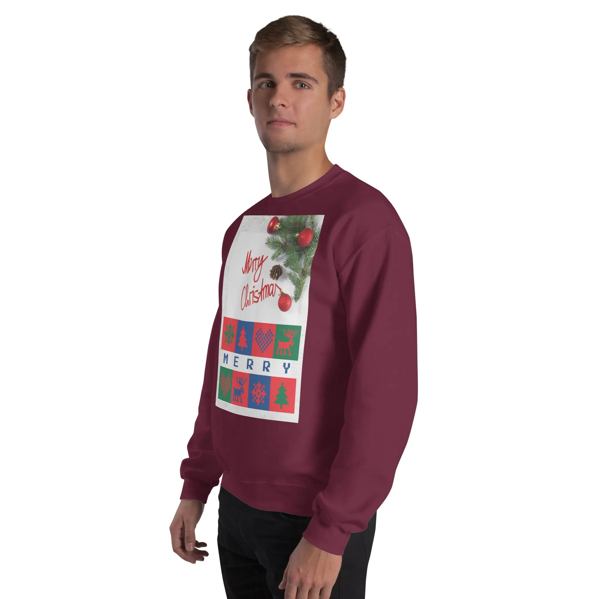 Merry Christmas Sweatshirt (Glamourange Christmas Sweatshirt Men)