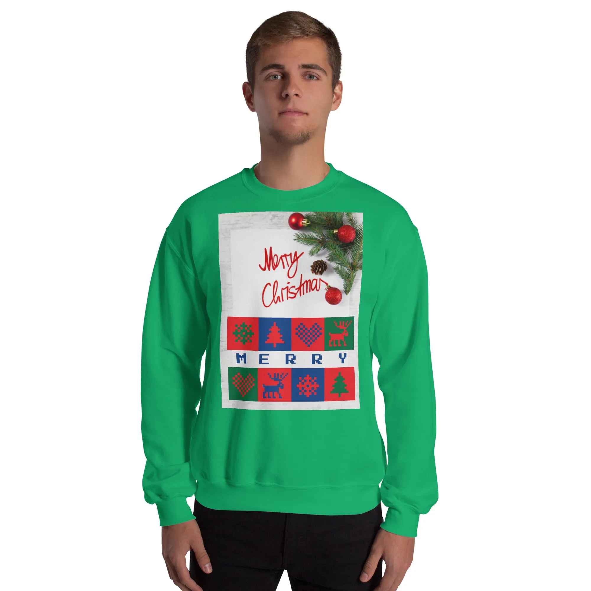 Merry Christmas Sweatshirt (Glamourange Christmas Sweatshirt Men)