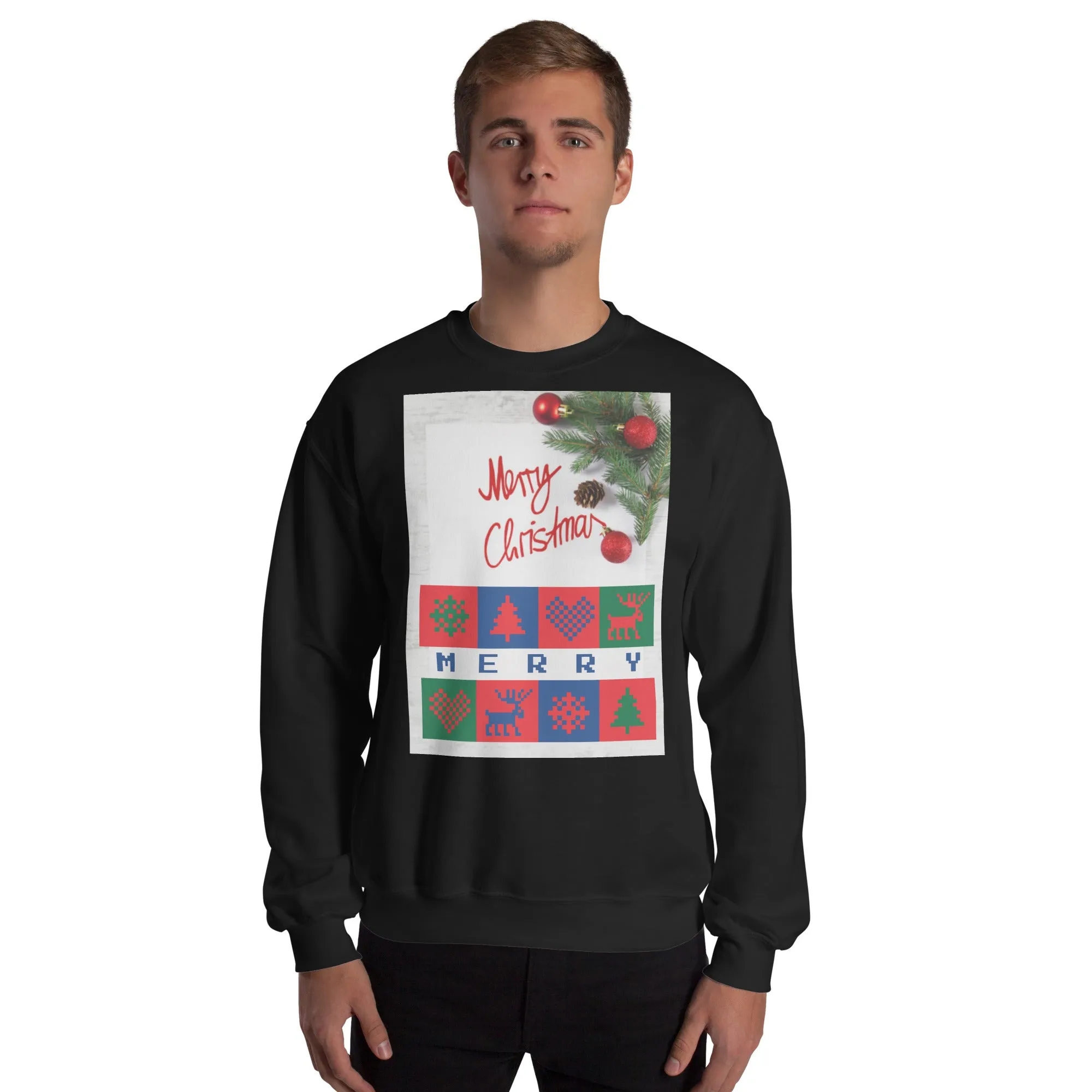 Merry Christmas Sweatshirt (Glamourange Christmas Sweatshirt Men)