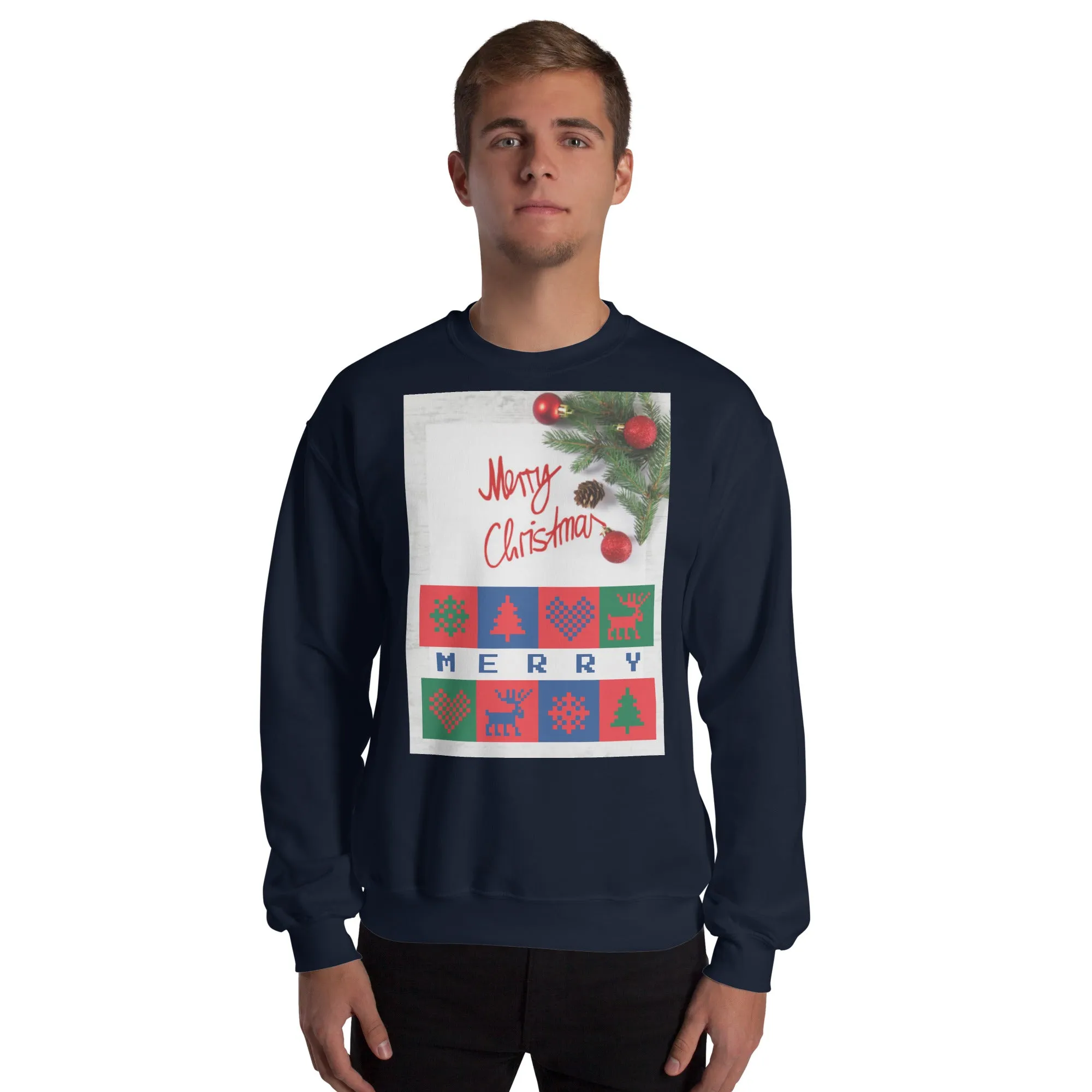 Merry Christmas Sweatshirt (Glamourange Christmas Sweatshirt Men)