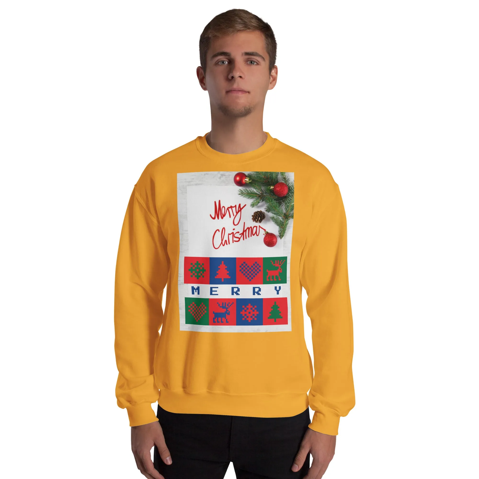 Merry Christmas Sweatshirt (Glamourange Christmas Sweatshirt Men)
