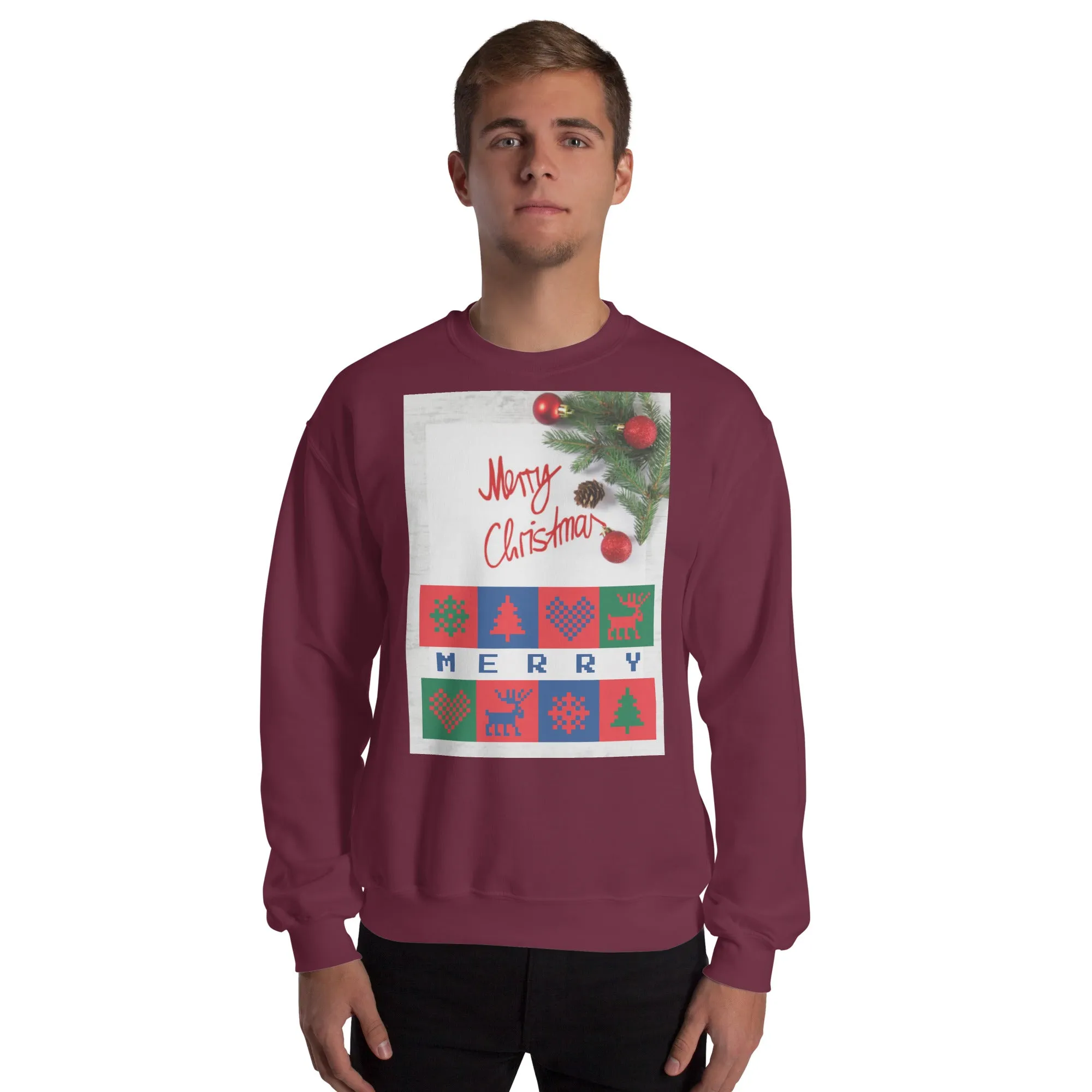 Merry Christmas Sweatshirt (Glamourange Christmas Sweatshirt Men)