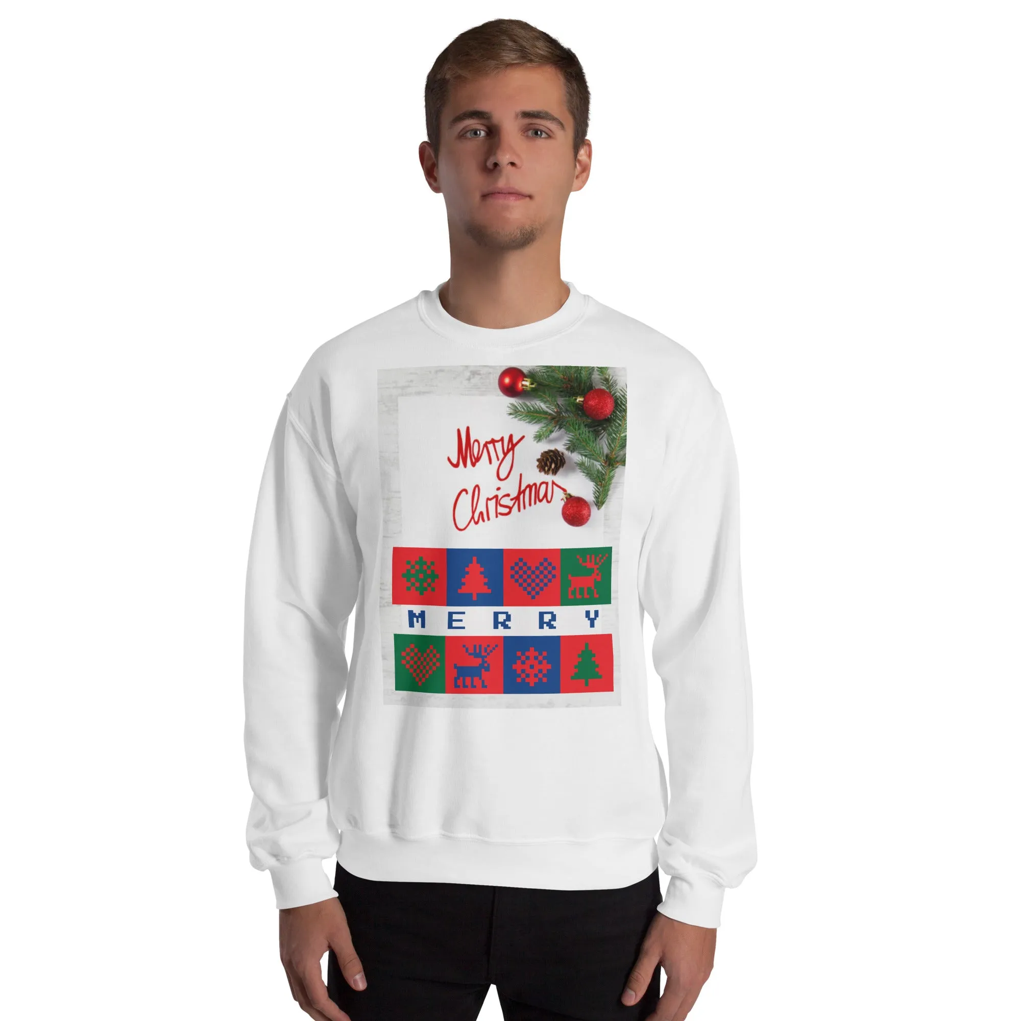 Merry Christmas Sweatshirt (Glamourange Christmas Sweatshirt Men)
