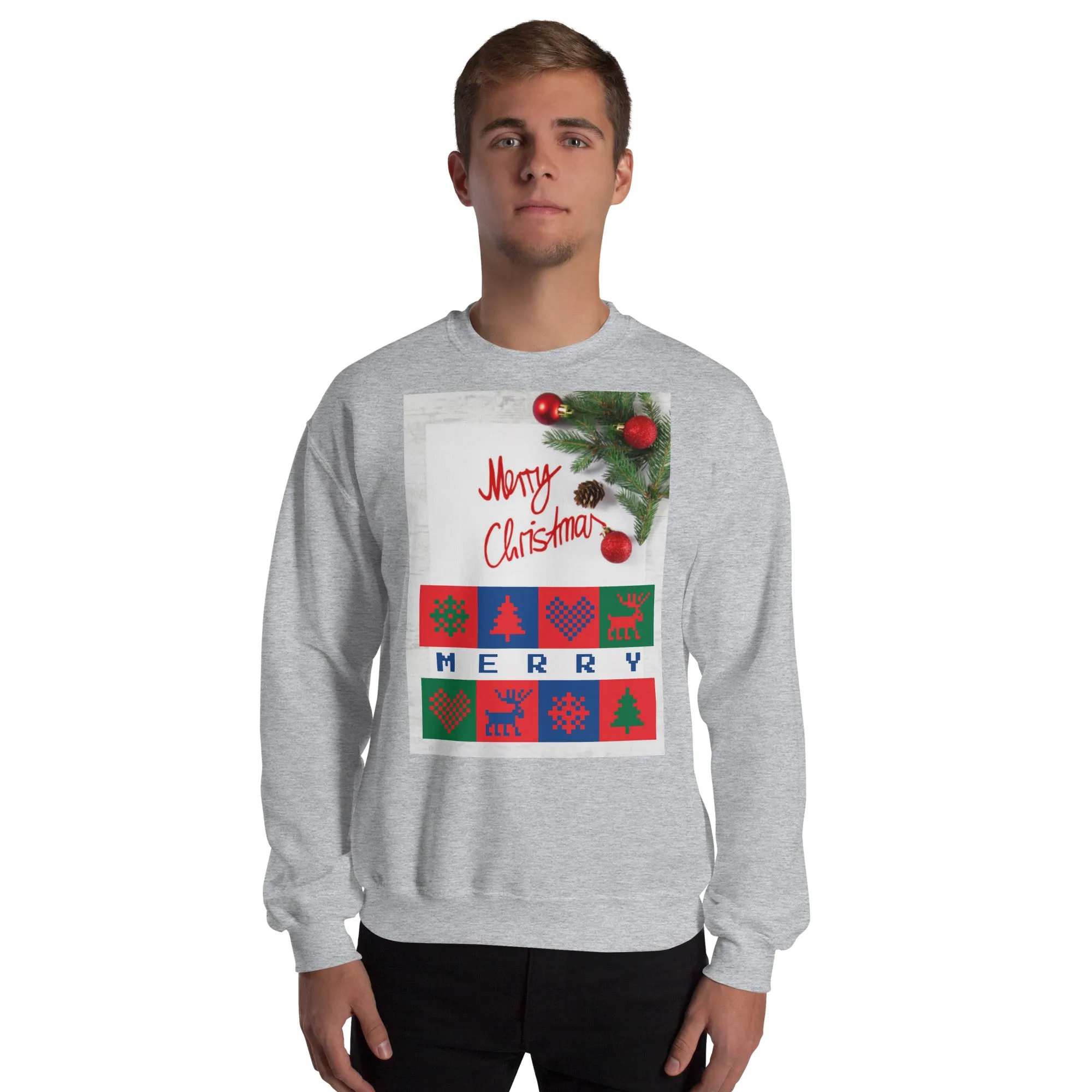 Merry Christmas Sweatshirt (Glamourange Christmas Sweatshirt Men)